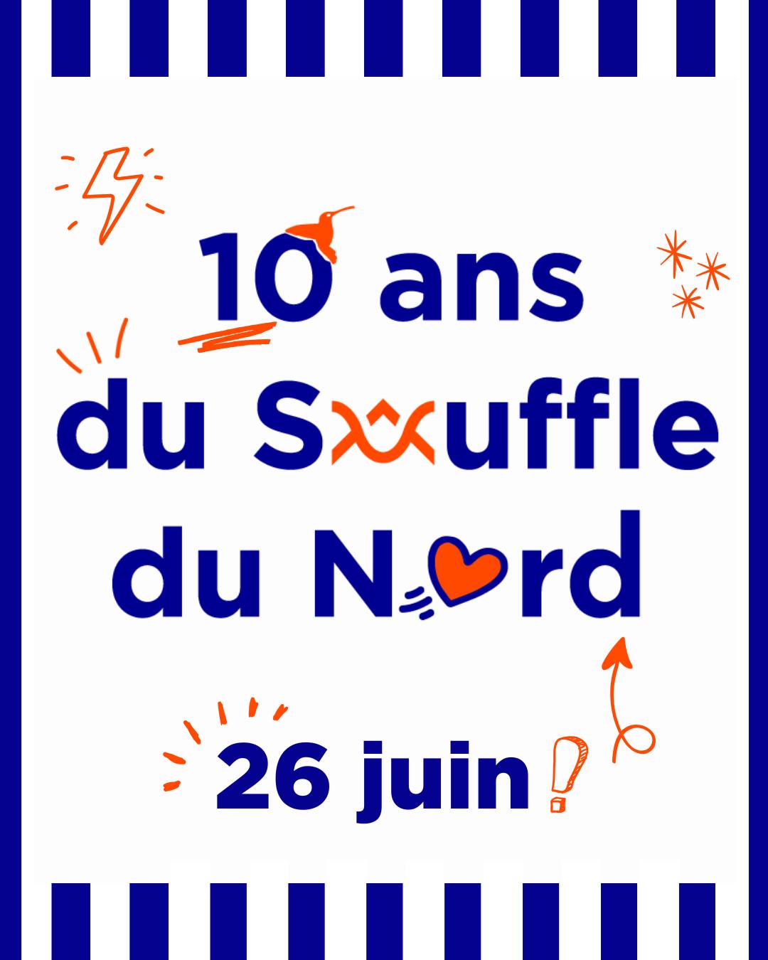 Le 26 juin, viens souffler nos 10 bougies ! 🥳
10 ans pendant lesquels nous avons osé aller vers l'inconnu… et plus loin encore !
Plus qu’une fête, nous t'invitons à célébrer.
Comme des enfants, célébrons nos 10 ans avec des yeux remplis de paillettes sur le monde ✨, la tête pleine d’envie d’aventures 🧭, le cœur pur tourné vers les autres et l’envie de bouger les lignes ❤️
Comme un enfant de 10 ans, le monde est devant nous, un nouvel univers s’ouvre.
Alors viens à la grande soirée du Souffle, célébrons tout ce qui nous rassemble, nourrissons-nous de l'énergie collective, et faisons la fête, tout simplement ! 🎊
Hâte de te voir le 26 juin pour célébrer ça ensemble, ça va être mémorable 🤩
Inscris-toi ici dans le lien en bio ! 🥳
PS : Réserve même toute ta journée, on a prévu plein de choses dont on te parle bientôt 😉