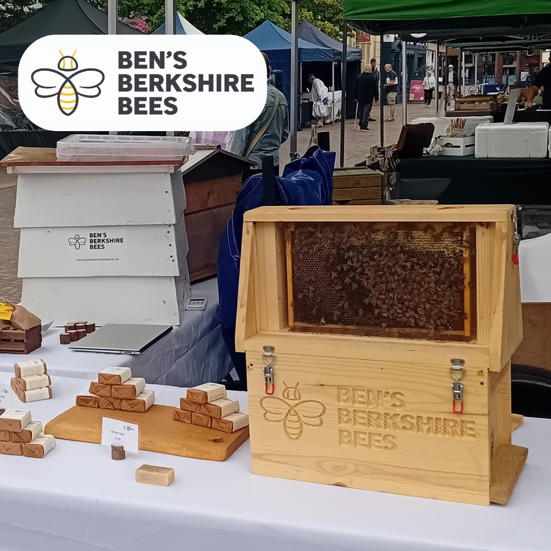 As the temperatures raise our bees will start to make an appearance on our stall at events. You'll be able to see if you are able to spot the Queen!