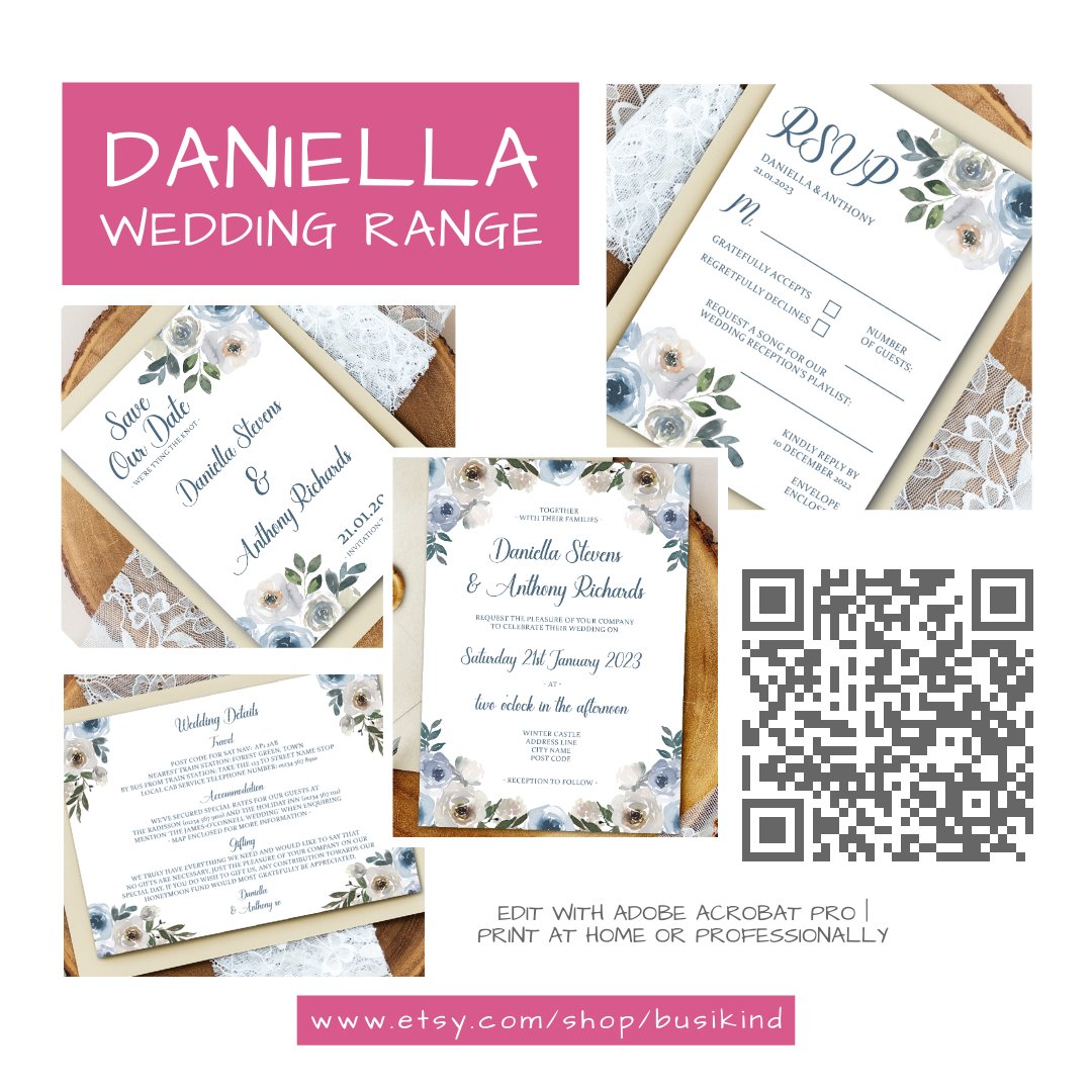 We Offer Wedding Ranges In Our Etsy Shop Too... If It's A Winter Wedding Your Planning, Can We Get An "I Do" For Daniella?!!! Check Out Our Customisable Wedding Ranges On Etsy.
Items Available In The Daniella Range Include:
- Bridal Shower Invitation
- Save The Date
- Wedding Invitation
- Wedding Details
- RSVP
- Menu (Find Under Dinner Party Menus)
- Menu Selection (Find Under Dinner Party Menus)
View The Daniella Wedding Range Here:
https://www.etsy.com/shop/BusiKind?section_id=47662642
Follow BusiKind For More:
@busikind
#winterweddingtheme #weddings #weddingdetails #weddingdayinspiration #weddingplanning #bridetobe #bridalshowerideas #sayyestothedress #savethedate #weddingrsvps #bridalshowerideas #bridalparty #homemadeweddinginvitations #idoidoido #etsy #weddingplanningideas #weddinginvitationtemplates #weddinginvitetemplates #weddingstationerydesign #printableweddinginvites #printableweddinginvitations #diyweddinginvitations #budgetweddingplanning #flowerweddinginvitations #floralweddinginvitations #winterwedding #winterweddingflowers #magicalweddings #Enchanting #enchantedweddings