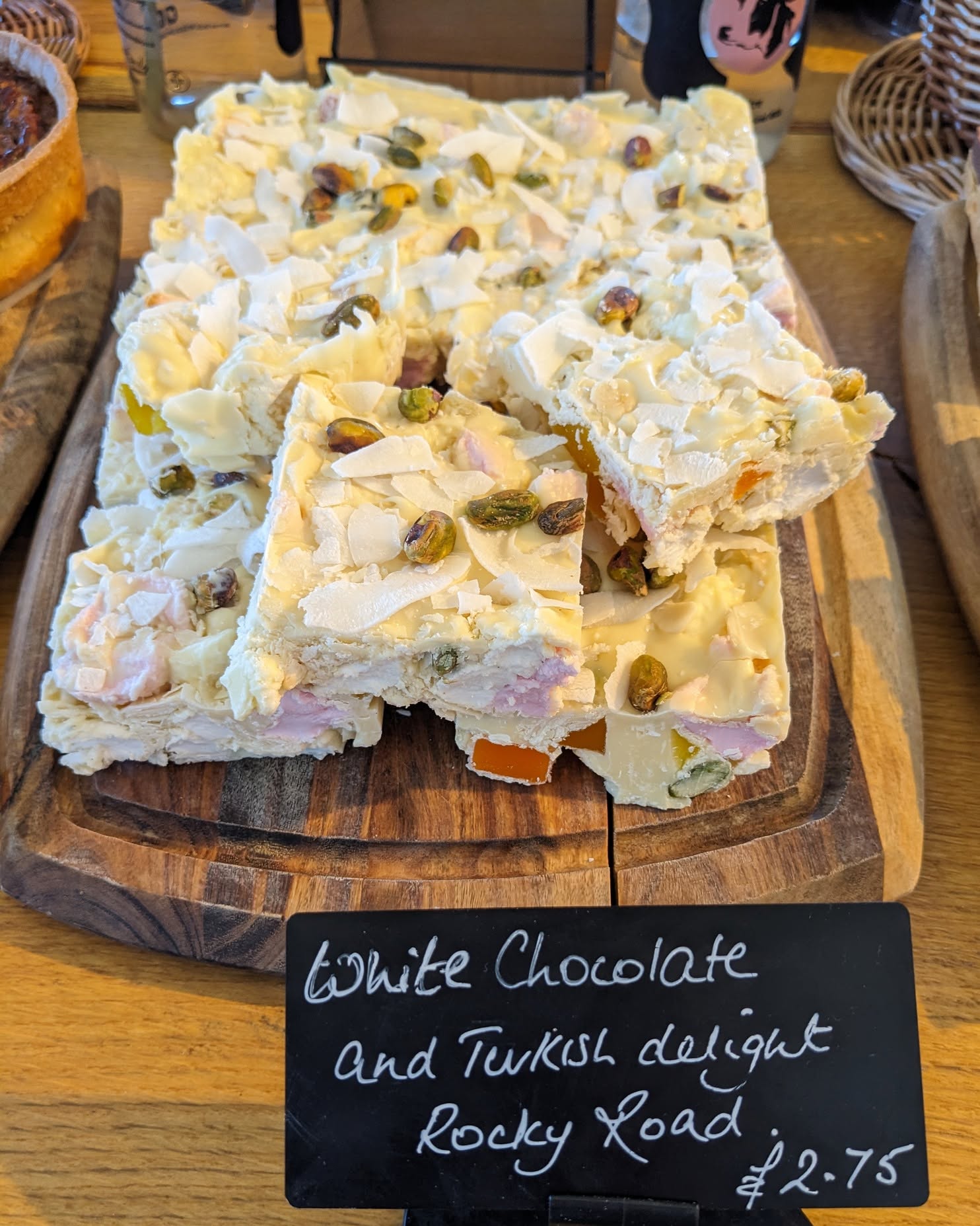 Come and try our new creation - White Chocolate & Turkish Delight Rocky Road! 😋