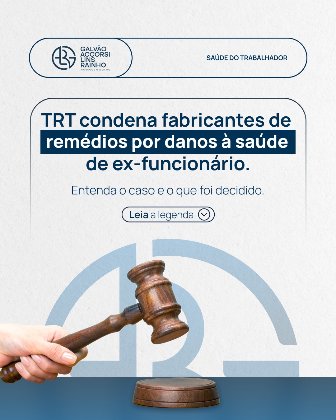 Uma decisão do TRT da 15ª Região reforçou a responsabilidade das empresas sobre a saúde de seus colaboradores. ⚖️ Duas fabricantes de medicamentos foram condenadas a custear plano de saúde completo, sem carência e sem coparticipação, para um ex-funcionário que desenvolveu doenças após anos de exposição a substâncias químicas no ambiente de trabalho. O plano deverá incluir:
✅ Consultas
✅ Tratamentos
✅ Internações
✅ Medicamentos em todo o território nacional
Mesmo após uma ação anterior ter sido julgada improcedente, o Tribunal entendeu que novas doenças — como hipotireoidismo e intolerância à glicose — podem ter sido causadas por exposição prolongada a desreguladores endócrinos no ambiente industrial.
O caso alerta para que empresas tomem determinadas cautelas quanto à saúde do trabalhador, que é um direito fundamental, garantido pela Justiça. Acompanhe nossas redes e fique por dentro de conteúdos sobre direito do trabalho, segurança jurídica e responsabilidade empresarial.
#DireitoDoTrabalho #SaúdeNoTrabalho #ResponsabilidadeEmpresarial #PlanoDeSaúde #SegurançaDoTrabalho #galradvogados