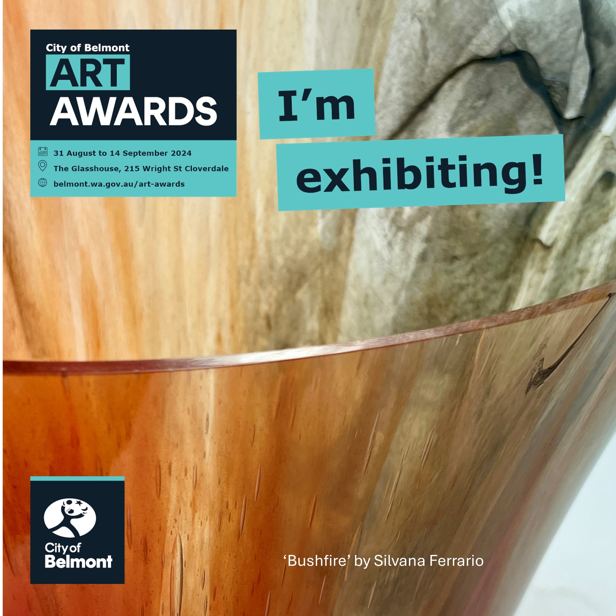 Its an exciting exhibition. Do come and have a look. Tickets are available online for opening night. https://www.eventbrite.com.au/e/2024-city-of-belmont-art-awards-opening-night-tickets-950357323337?aff=oddtdtcreator