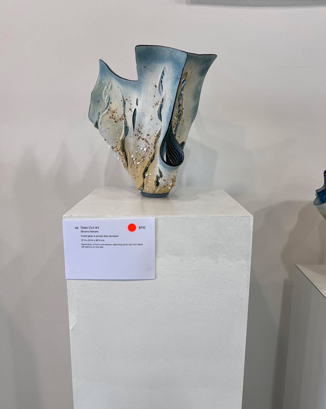 My work at Glass In Isolation. First piece sold of the exhibition! Open from now till 22nd September at Mossenson Galleries Do come along