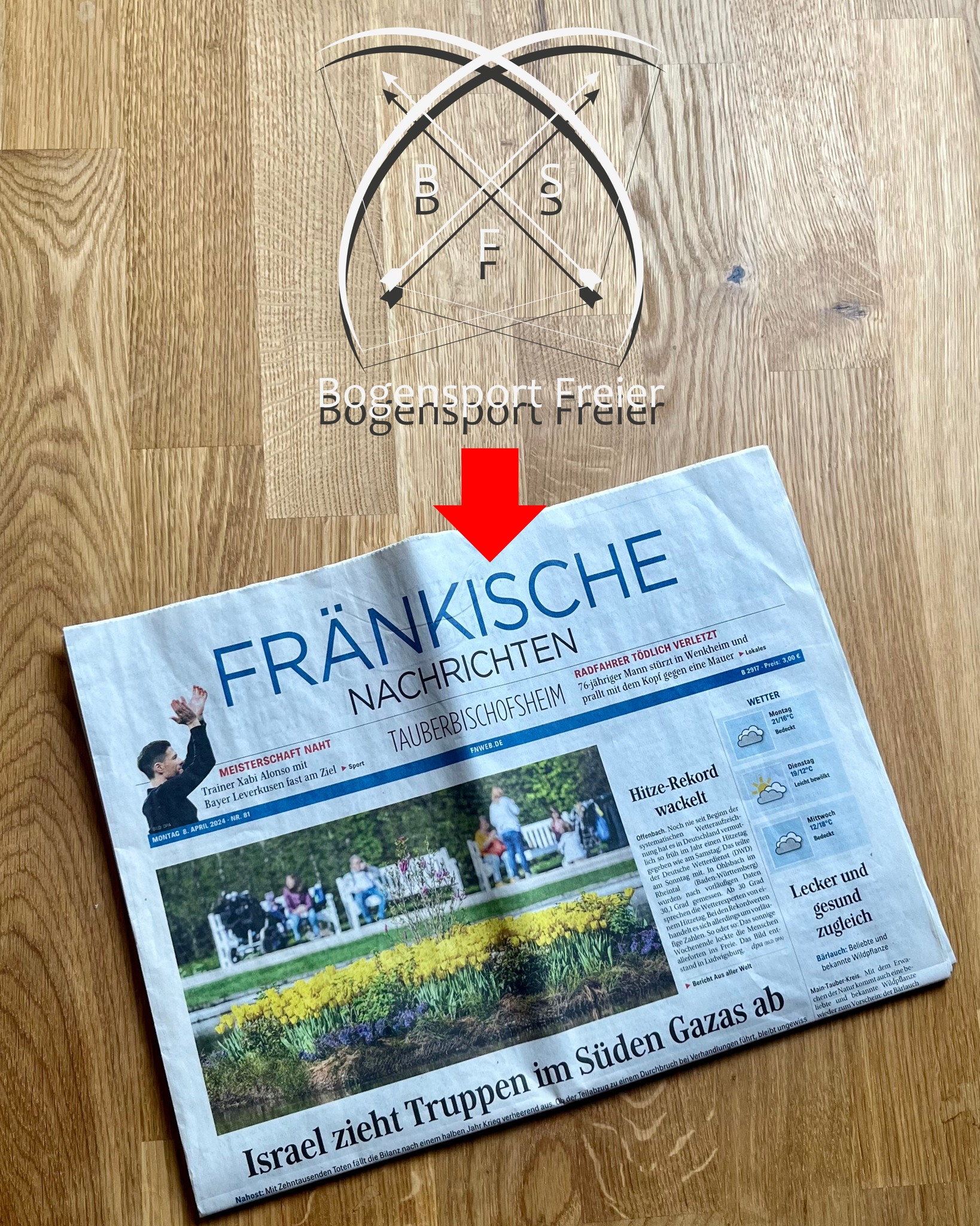 🔵 Heute gab es einen tollen Artikel über unser Bogensport-Angebot in Höhefeld/ Wertheim in der Wertheim-Ausgabe der Fränkischen Nachrichten 🗞️
🎯 Besonders über unser Samstags-Angebot (Freies Bogenschießen 🏹 mit Trainer und Bogen-Verleih) wurde ausführlich berichtet 📰
Den ganzen Artikel findest du hier 👇
https://www.fnweb.de/orte/wertheim_artikel,-wertheim-bogenschiessen-in-hoehefeld-kann-man-pfeile-fliegen-lassen-_arid,2193775.html
Wir freuen uns auf dich in Höhefeld 🏹
Dein Team von Bogensport Freier 🙂
#bogenschießen #bogenschiessen #archery #höhefeld #wertheim #würzburg #tauberbischofsheim #archerylife