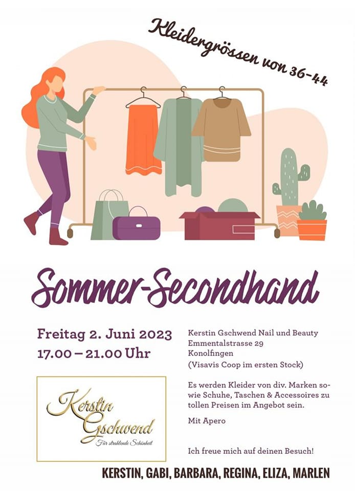 Hier ein Reminder von mir🌺
Ihr seid herzlich willkommen. Es hat wirklich coole Teile und bei einem Glas Prosecco, lässt sich prima stöbern🥂
Wir freuen uns auf euch...