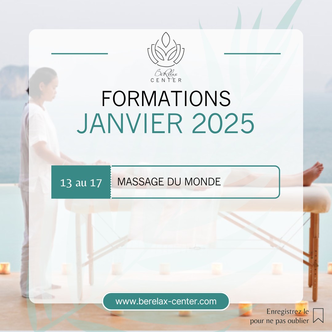 📅 Nouvelles dates de formation 2025 disponibles ! 🌟
Vous souhaitez apprendre l’art du massage bien-être et faire de votre passion un métier ? C’est le moment parfait pour vous inscrire aux formations du Be Relax Center !
🌿 Formations en groupe :
Dans une ambiance chaleureuse et conviviale, je vous apprends les bases du massage sur table. Vous évoluerez à votre rythme dans des petits groupes pour garantir un suivi personnalisé et une progression adaptée à chacun.
✨ Formations individuelles au même prix que les formations en groupe !
Envie d’une formation plus intense et personnalisée ? Optez pour une session individuelle ! Vous suivrez le même programme, mais en version accélérée pour une durée plus courte, tout en conservant un accompagnement de qualité sur mesure.
🌺 Que vous choisissiez la formation en groupe ou en individuel, vous repartirez avec toutes les compétences pour offrir des moments de bien-être et de relaxation à vos futurs clients.
✨ Prêt(e) à démarrer cette nouvelle aventure en 2025 ?
Pour plus d’infos ou pour réserver votre place, envoyez-moi un message privé.
À très bientôt pour cette belle expérience de formation 💫
Roxane - Be Relax Center
#massagepro #massagerelaxant #massage #massagefrance #massage91 #oncysurécole #massagespa #praticiennebienetre #clicktoberelax #berelaxcenter #massagecaliforniensuedois #massagelomilomi #massagebalinais #deeptissue #drainagelymphatique #massagedumonde #massagekobido #formationmassage #formationmassagebienetre #formationmassagerelaxant #formationmassagesuedois #formationmassagecalifornien #formationmassagebébé #formationmassagefemmeenceinte #formationmassageprenatal #formationmassagevisage #formationmassagebalinais #formationmassagehawaïen #formationmassagevibratoire