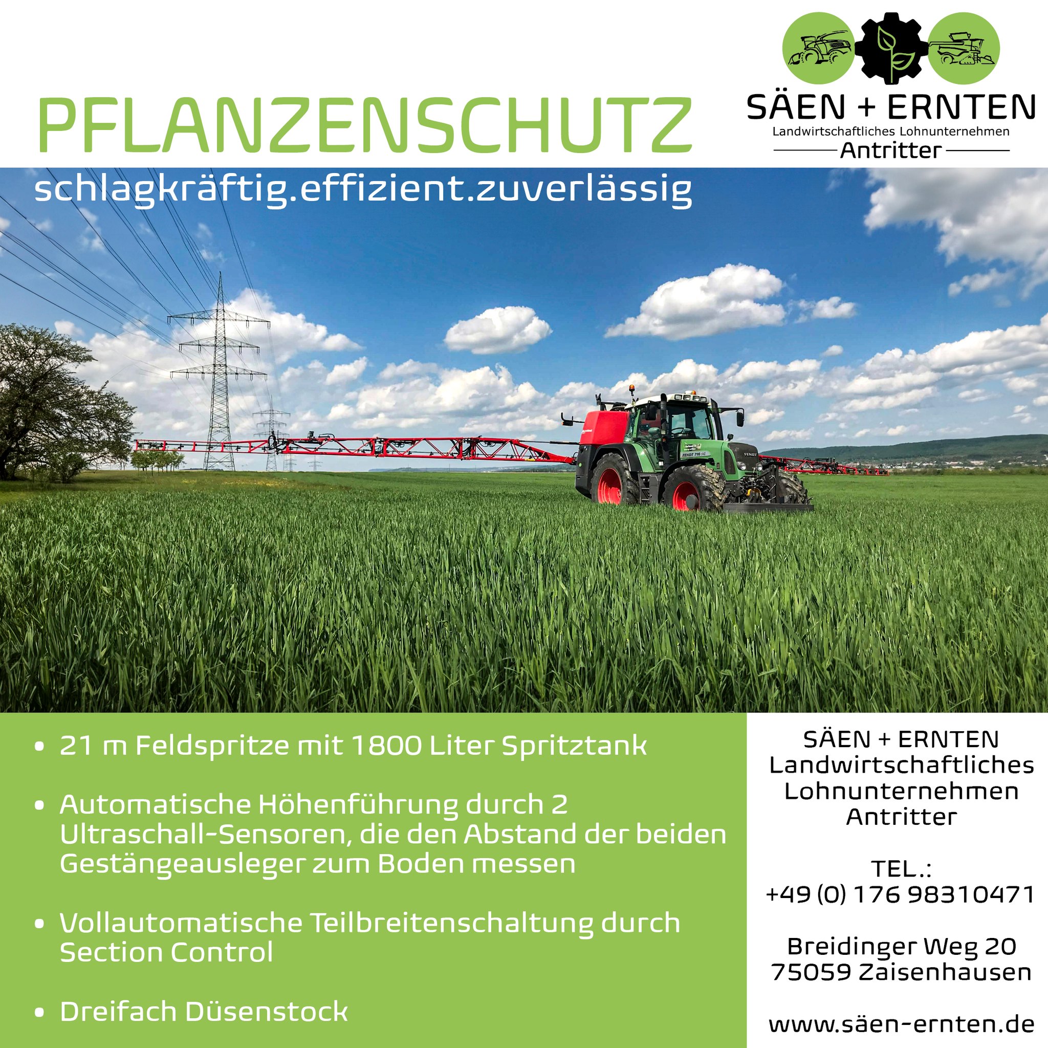 PFLANZENSCHUTZ🌾🌿
Wir stellen unsere Leistungen vor! 👨🌾
.
.
.
.
.
#pflanzenschutz #pflanzenschutzmittel #kverneland #feldspritze #fendt #landwirtschaft
#landscapephotography #landwirt #lohnunternehmen
#badenwürttemberg #kraichgau
#landwirtschaftistleidenschaft #fullgas #foryou #lohner
#lohnunternehmenantritter