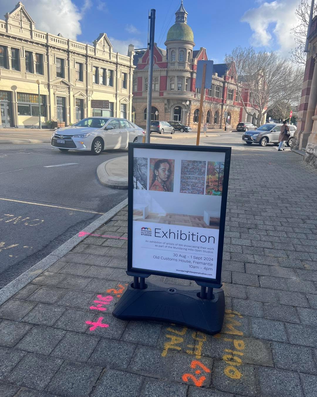 Just finished setting up the mhos pre event exhibition at Old Customs House. Opening tonight 6-8pm. Hope you can come.