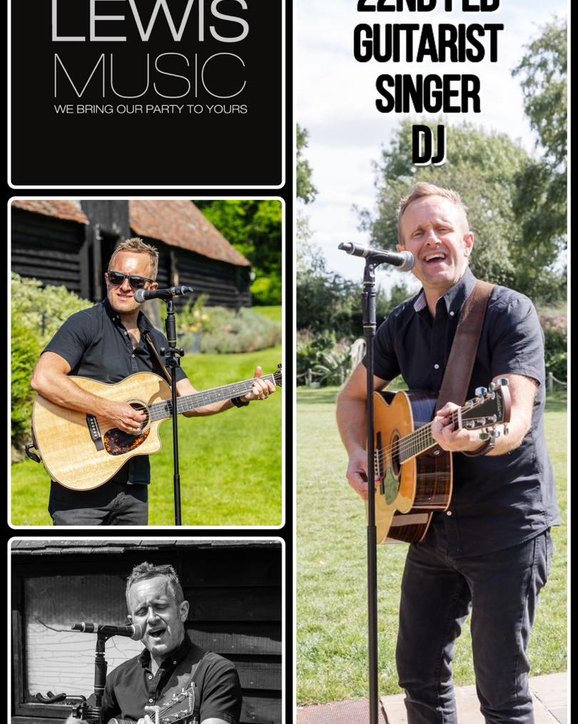 AVAILABLE ◾️ SATURDAY 22nd FEB ◾️ SINGER - GUITARIST - DJ
www.samlewismusic.com
#HertfordshireWeddingMusic #HertfordshireWeddingBand #HertfordshireWeddingSupplier #HertfordshireFunctionBand #HertfordshirePartyMusic #HertfordshirePartyBand #HertfordshirePubBand #LondonPartyMusic #LondonPartyBand #LondonFunctionBand #LondonPubBand #LondonWeddingSupplier #HertsWeddingMusic #HertsWeddingBand #HertsFunctionBand #HertsWeddingSupplier #HitchinWeddingBand #HitchinPartyBand #HitchinPubBand #HitchinWeddingSupplier #LiveMusicLondon #LiveMusicHitchin #LiveMusicBucks #LiveMusicHerts #LiveMusicBeds #SamLewisBand #SamLewisMusic #SamLewisWeddingAndPartyBand #SamLewisHertfordshire #SamLewisSinger