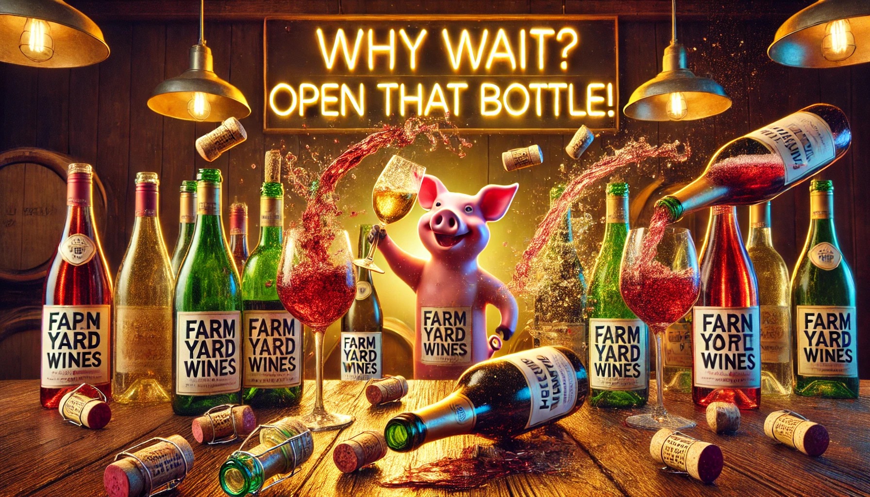 🍷🎉 Open That Bottle Night? At Farm Yard Wines, It’s EVERY Night! 🎉🍷
Some people wait all year for Open That Bottle Night (February 22nd), saving a “special” bottle for the “right” occasion. Well, we say… WHY WAIT?! 🤷♂️
Life’s too short for boring wine cellars and unopened bottles. Whether it’s a Tuesday, any day, a celebration, or just because your boss annoyed you—every night is the perfect night to pop a cap!
🔥 Need inspiration? 🔥
🐷 Pig’s Arse Shiraz – Big, bold, and a little dirty 😉
🦆 Gutsy Duck Brut – Because bubbles make everything better
🐄 Silly Moo Cab Sav – Perfect for steaks… and questionable decisions
🦃 Tipsy Turkey Sparkling Shiraz – Like a party in your glass (and your head the next morning)
So, what are you waiting for? Crack open that bottle, pour yourself a big one, and tag a mate who needs an excuse to do the same! 🍷
Order now at www.farmyardwines.au