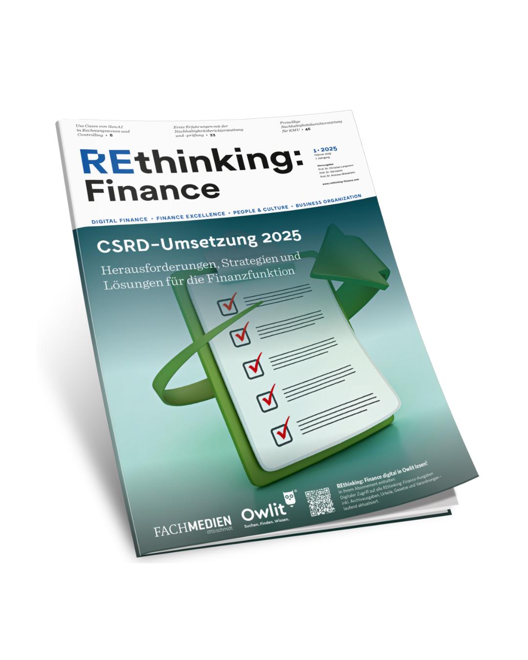 🚀 Neuer Fachartikel in REThinking Finance!
Tolle Neuigkeiten – ein gemeinsamer Artikel unserer Nachhaltigkeitsberaterin Franziska Lambertz und Prof. Dr. Velte (Leuphana Universität) ist in der aktuellen Ausgabe von REThinking Finance erschienen! 🎉
Im Beitrag von Franziska und Prof. Dr. Velte wird aufgezeigt, welche strategischen Schritte notwendig sind, um Prüfungsprozesse zu harmonisieren und die Prüfungsqualität zu steigern. Im Fokus steht dabei die Rolle multidisziplinärer Teams, um den steigenden Ansprüchen an eine ganzheitliche Nachhaltigkeitsprüfung gerecht zu werden. 🌍✅
Wir freuen uns Teil dieser Ausgabe zu sein und wertvolle Einblicke teilen zu können. Schauen Sie gerne mal rein! 👀
Den Link zur kostenlosen Bestellung finden Sie hier: https://pages.fachmedien.de/rethinking-finance-gratispaket/?src=RFINK297
#REThinkingFinance #Publikation #ADVICON #Leuphana #Nachhaltigkeit #Prüfung #Kooperation