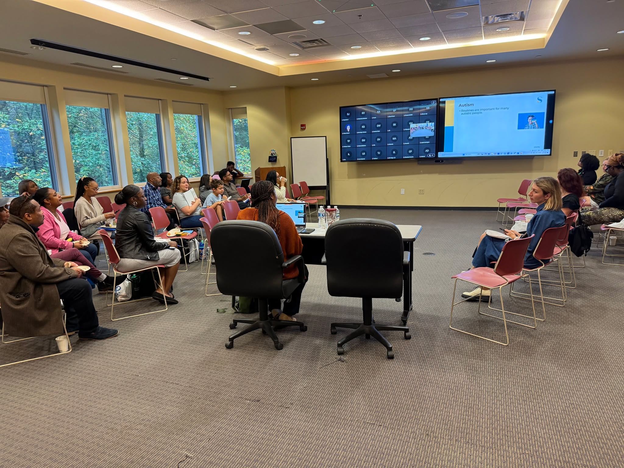 🌟A Look Back at the Last Few Weeks 🌟
The past few weeks have been a whirlwind of meaningful connections and impactful training sessions! Here's a glimpse of where the journey has taken me:
✨ 𝗖𝗼𝗹𝗼𝗿 𝗼𝗳 𝗔𝘂𝘁𝗶𝘀𝗺 𝗙𝗼𝘂𝗻𝗱𝗮𝘁𝗶𝗼𝗻 & 𝗦𝗣𝗔𝗥𝗞 𝗔𝘂𝘁𝗶𝘀𝗺: I had the honor of training caregivers alongside Natasha Nelson, equipping them with tools to better understand and support their neurodivergent children. Thank you Camille P. for the invitation.
✨ 𝗕𝗲𝗻 𝗛𝗶𝗹𝗹 𝗖𝗼𝘂𝗻𝘁𝘆 𝗦𝗰𝗵𝗼𝗼𝗹𝘀, 𝗙𝗶𝘁𝘇𝗴𝗲𝗿𝗮𝗹𝗱, 𝗚𝗔: Nearly 300 dedicated educators joined me for a training on inclusion and understanding the needs of Autistic students. Later that evening, I connected with over 20 incredible caregivers to share strategies for supporting their families.
✨Center for Leadership in Disability 𝗚𝗔 𝗜𝗻𝗳𝗮𝗻𝘁 & 𝗠𝗲𝗻𝘁𝗮𝗹 𝗛𝗲𝗮𝗹𝘁𝗵 𝗖𝗼𝗻𝗳𝗲𝗿𝗲𝗻𝗰𝗲: I presented on a topic close to my heart—supporting neurodivergent families of children with co-occurring mental health needs. Thank you Raynell Washington, LMSW, IMH-E for the invitation.
💬 These experiences have reaffirmed the importance of fostering inclusive practices, empowering caregivers, and equipping professionals with the knowledge to create supportive environments.
To everyone I’ve met along the way—your dedication inspires me! Thank you for allowing me to be a small part of your journey. 💙
📢 What’s next? Let’s continue the conversation about inclusion, neurodivergence, and support for ALL families.
#InclusionMatters #Neurodiversity #CaregiverSupport #EducatorTraining #MentalHealthAwareness #AutismAcceptance #ProfessionalDevelopment #BehaviorAnalysis #CulturalResponsiveness #Socialwork