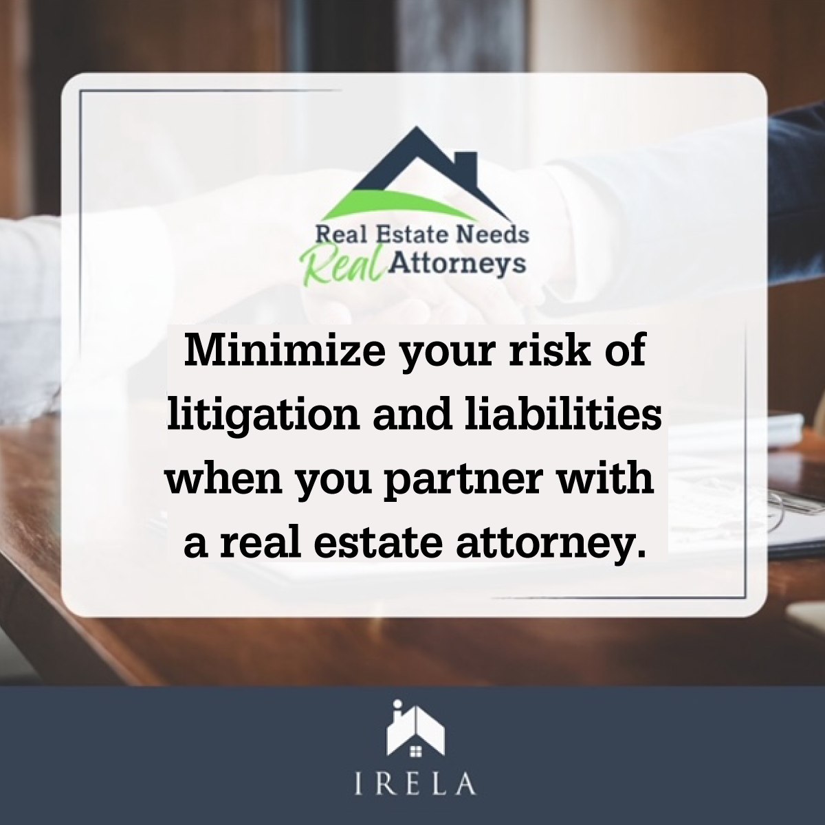 Real estate brokers who don’t collaborate with skilled attorneys can open themselves up to liability and the high cost of litigation. Working with an attorney negates the risk of issues with ownership, title insurance, and potential property disputes. #RealEstateBrokers #AttorneyProtection