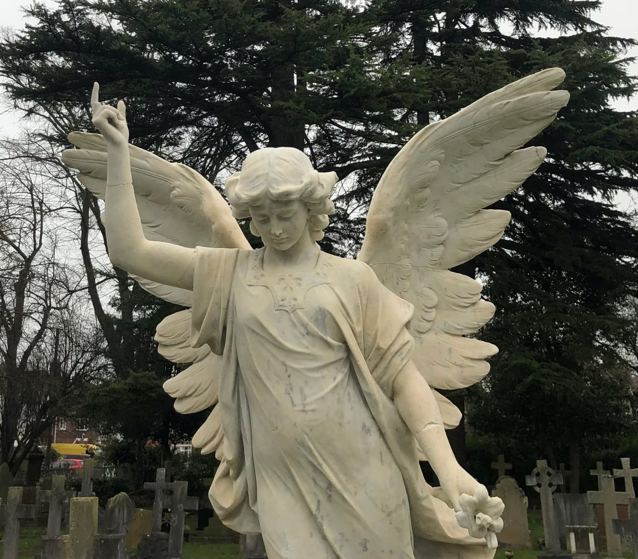 This wildly over-the-top angel rests over the grave of Marie Corelli, the most famous writer you've never heard of. She features in my new Literary Cotswolds talk that I will deliver this week as a fundraiser for Hook Norton library.
DM to book a top tour.
#offbeatcotswolds #bluebadgeguide #bluebadgeguides
#britainsbestguides #Cotswolds #thecotswolds
#inthecotswolds #cotswoldcountry #Cotswolds_Culture #lovethecotswolds
#mariecorelli
#discoverthecotswolds #visitthecotswolds #discovercotswolds #cotswoldslife #cotswoldlife #thecotswolds
#your_cotswolds
#cotswolds #thecotswolds #cotswoldvillage #visitengland #englishvillage
#englishcountryside
#explore_britain_ #traveling_uk
#photosofengland #instabritain #europetravel