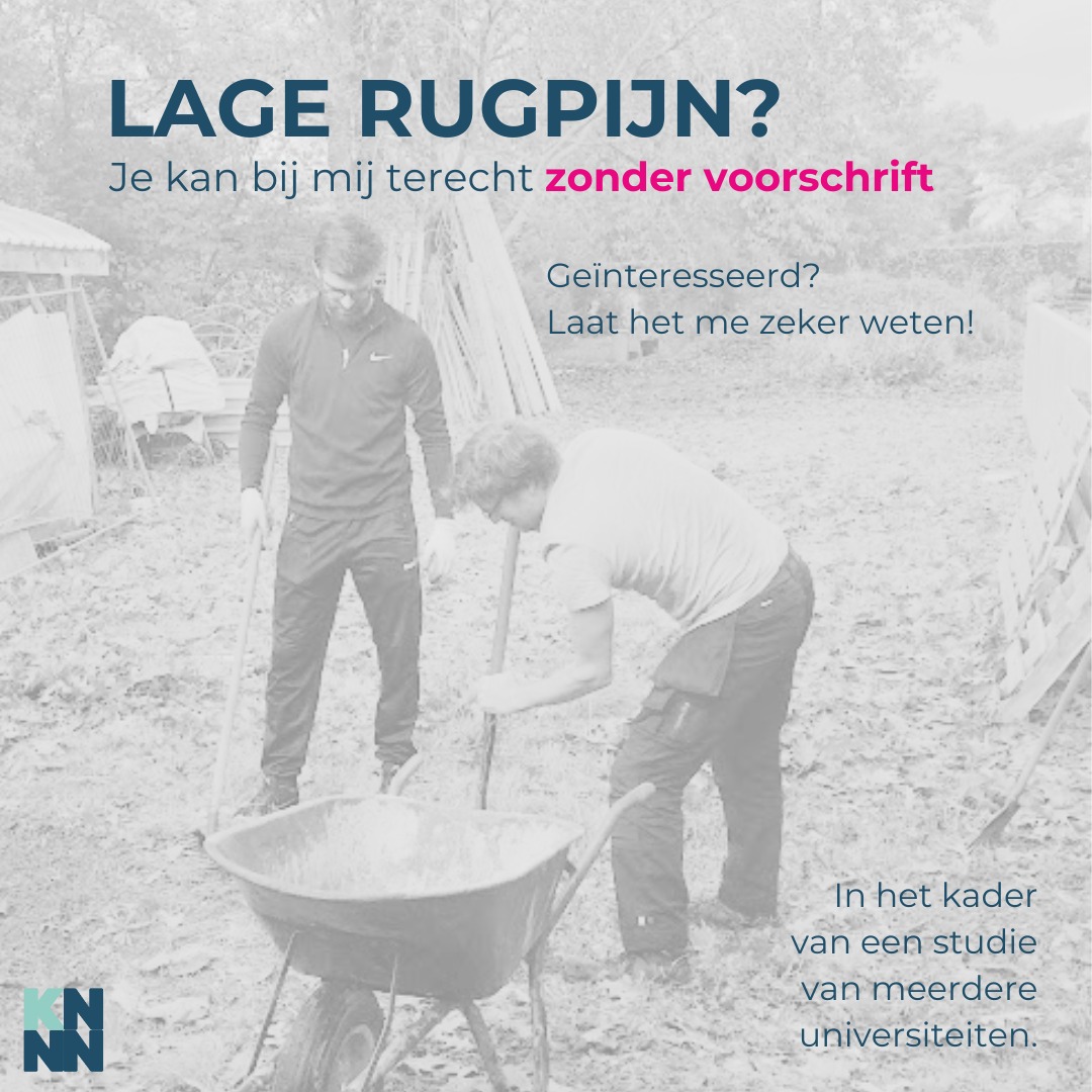 Last van lage rugpijn? Goed nieuws! Je kunt nu ZONDER voorschrift bij mij terecht voor je behandeling. Ik mag meewerken aan een onderzoek van verschillende universiteiten naar snellere toegang tot zorg, zonder doktersvoorschrift. Neem contact op voor meer informatie. Samen lossen we je klachten op en je helpt er ineens een wetenschappelijk onderzoek mee 💪 #lagerugpijn #Kinesist #praktijk #directphysio