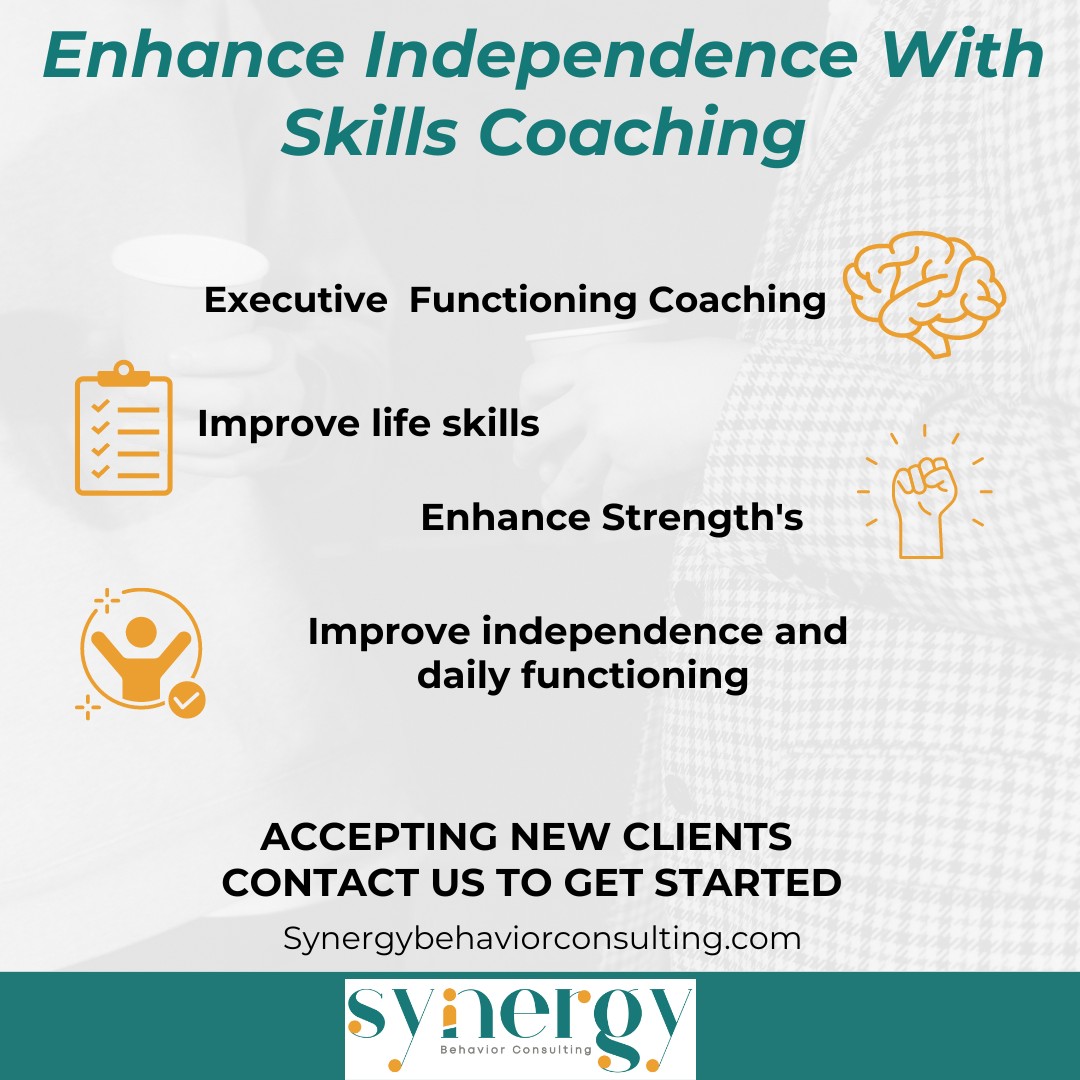 🆕 Accepting New Clients for Skills and Executive Functioning Coaching 🆕
At Synergy Behavior Consulting, we specialize in skills coaching to target specific skills and behaviors that interfere with daily routines and quality of life. Whether you're neurodivergent (e.g., autism, ADHD) or neurotypical, our virtual coaching focuses on practical, evidence-based strategies to increase independence and functional living skills.
🚀Enhance Independence with Short-Term Skills Coaching! 🚀
✅ Ideal for individuals who:
Struggle with 2-3 behaviors affecting their daily life or relationships
Need support with executive functioning, life skills, or adaptive behaviors
Seek practical solutions within a short timeframe
We’re currently accepting new clients and ready to help you or someone you know enhance their daily functioning. All services are virtual! 🌐
Ready for real results? Let’s get started! Contact us today. 📩
#SkillsCoaching #BehaviorConsultation #NeurodivergentSupport #ExecutiveFunctioning #LifeSkills #VirtualCoaching #SynergyBehaviorConsulting #Independence #NowAcceptingClients #PracticalSolutions #Socialwork #BCBA