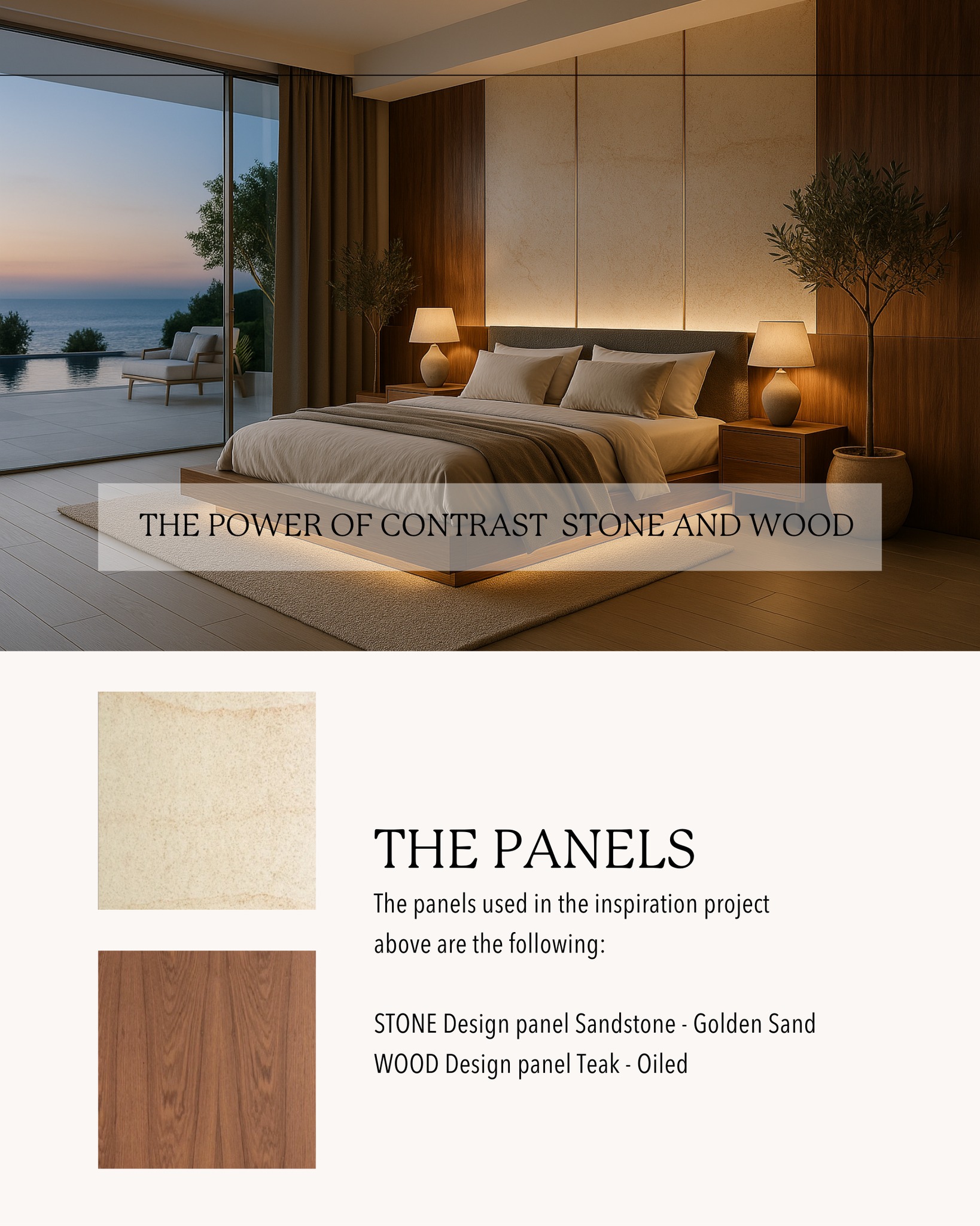 WOOD & STONE - THE POWER OF CONTRAST
The combination of these natural materials brings depth, character, and a unique sense of balance to any space.
Stone adds strength and timelessness, while wood introduces warmth and organic beauty. Together, they create spaces that feel both grounded and alive.
Explore how you can use stone and wood in your next project to achieve striking contrasts and enduring style.