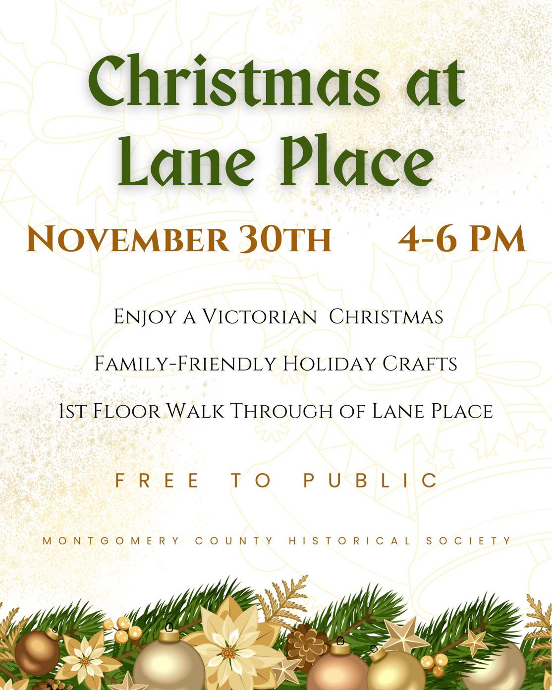 Join us next Saturday, the 30th, for our annual Christmas at Lane Place! Enjoy seeing our historic home decorated for the holidays! 🎄
#laneplace #crawfordsvilleindiana #montgomerycountyindiana #uniquelymoco #historichomes #christmas #christmasactivities