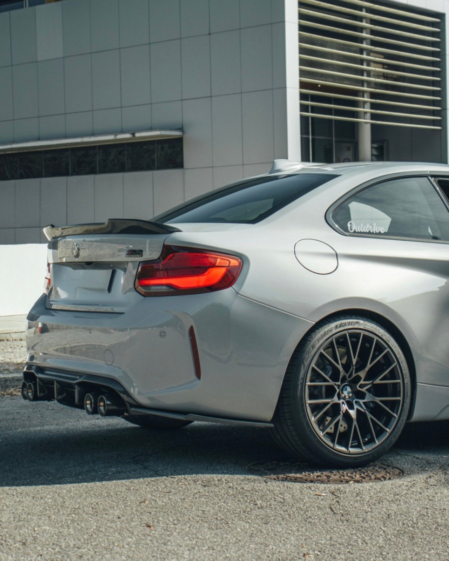 📸 BMW M2 Competition Upgrade Alert! 🔥 @outdr1ve
Transform your ride with the perfect combo of aerodynamics and style:
✅ CS Carbon Spoiler – Sleek, lightweight, and precision-crafted for maximum performance.
✅ MTC Diffuser – Aggressive looks meet functional design.
💯 Both are DTC homologated, ensuring top-notch quality and compliance for street use.
🚘 Let your M2C make a statement both on and off the track. Upgrade to carbon perfection today! 💨
Tag us in your builds: #CarbonDriver 🏁