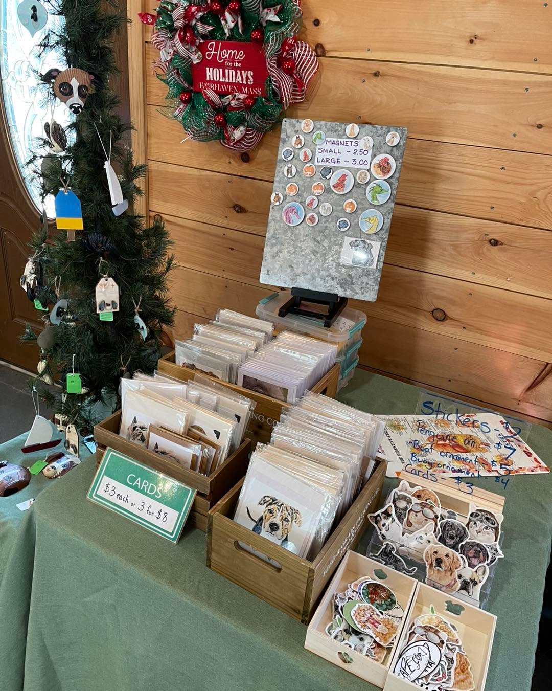 Here at Little Patch of Heaven with Santa, the Grinch, a raffle, other artists and SO MANY ANIMALS! Located in Fairhaven MA. 10:30-2:30.