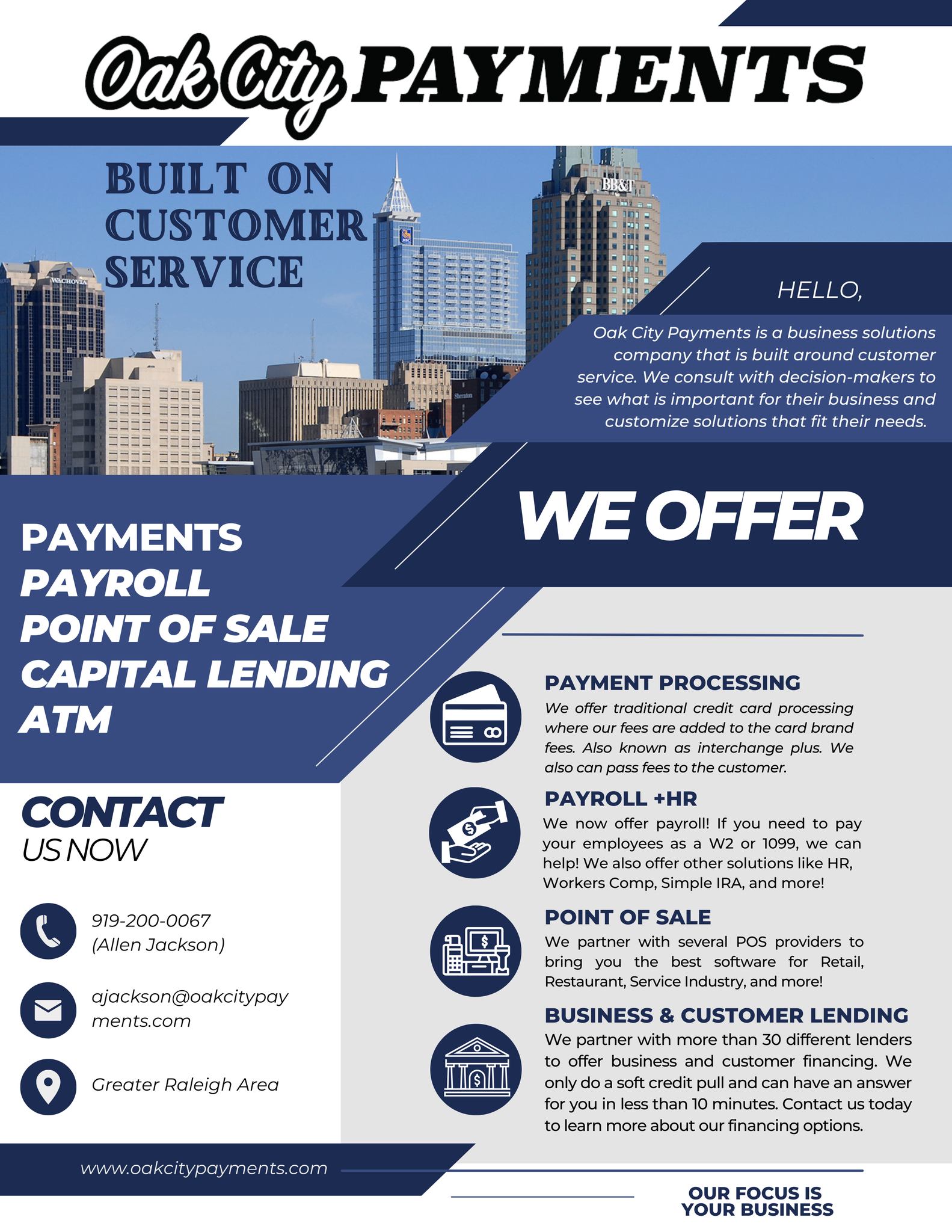 We now offer customer lending to our businesses! If you own a business and lose customers to other businesses that provide financing, please reach out to us. We partner with over 30 lenders to find the right fit for you and your customers.
#b2cfinancing #CustomerFinancing #fuquayvarina #raleighnc