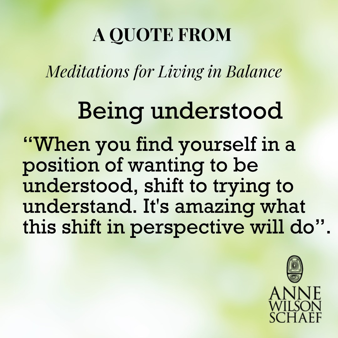 When you find yourself in a position of wanting to be understood, shift to trying to understand. It's amazing what this shift in perspective will do. #understanding #perspectiveshift #recovery #spirituality