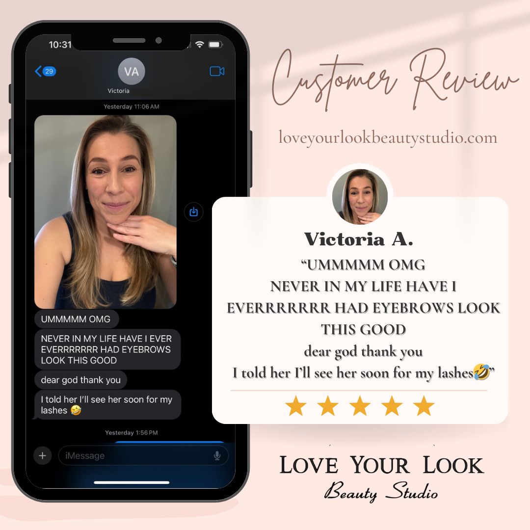 ✨Victoria has unlocked🔓brow PERFECTION! Our client's ecstatic reaction says it all. Swipe to see the brow lamination magic on this beauty! 💖
By: Melissa 💕
#BrowLamination #NJBrows #LoveYourLookBeautyStudio #Reviews #NJBeautyStudio #CustomerReview #Lamination #Brows #Eyebrows #BrowLaminationAndTint #Tint #Beauty #BeautifulClient #Gorgeous