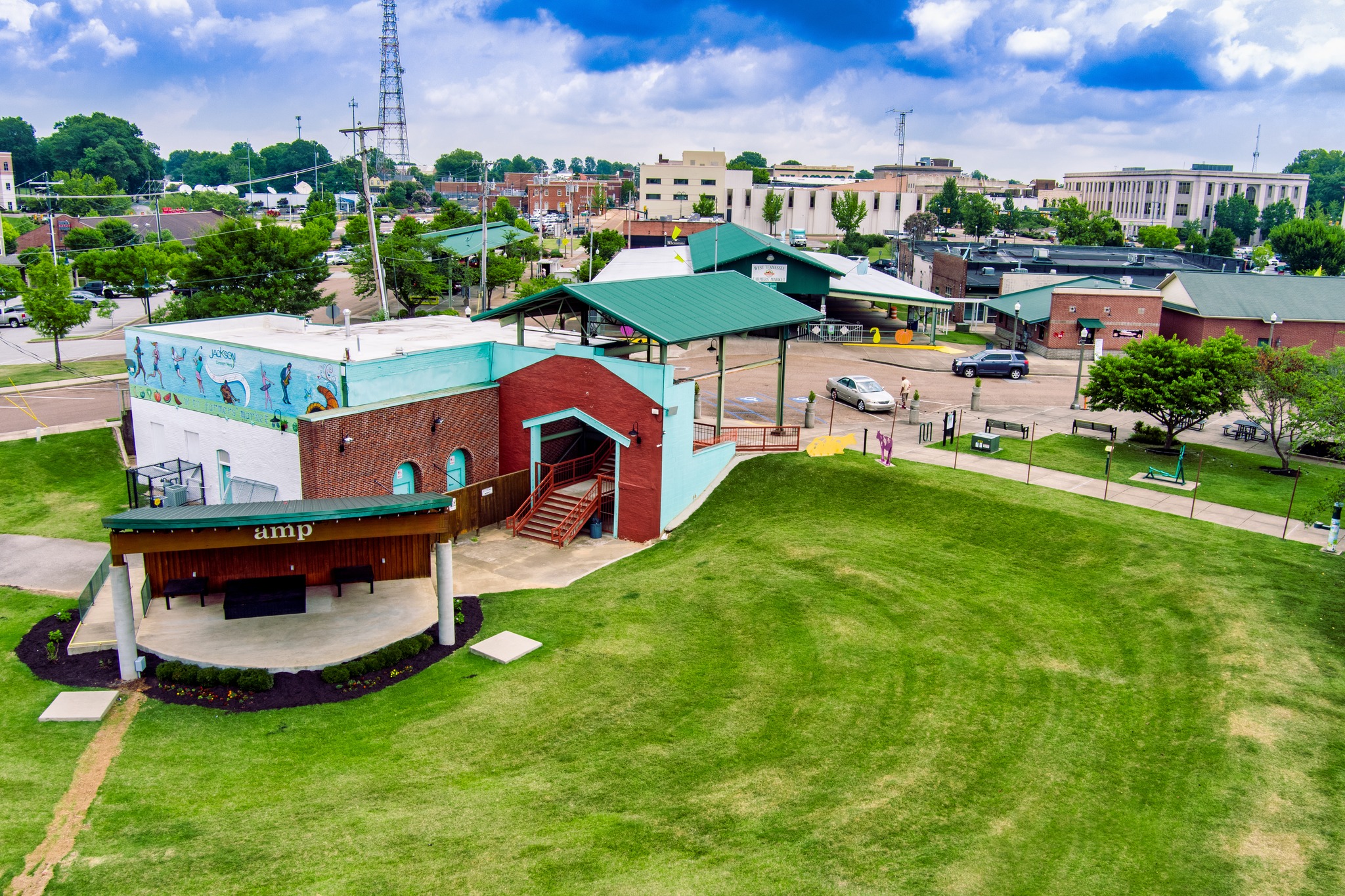 Calling all venue owners! As outdoor concert season gears up, it's time to showcase your unique space like never before. Take a cue from Jacksons Amp at the Market in Jackson, TN – a hidden gem nestled by the farmers' market, bursting with character and ready to rock your world!
Let us be your wings to soar above and capture the charm of your venue from a mesmerizing aerial perspective. From quaint courtyards to bustling amphitheaters, our drone photography is able to unlock a visual feast that'll leave your customers craving for more.
Don't just tell them; show them the magic of your space from above. Let's make this concert season unforgettable together!Reach out today and let's take your business to new heights! 📞
#VenueVibes #DronePerspective #AerialMagic #OutdoorConcerts #UniqueSpaces #VisualFeast #ElevateYourVenue #TennesseeDroneServices #CaptivatingViews #UnlockTheCharm #aerialmarketing