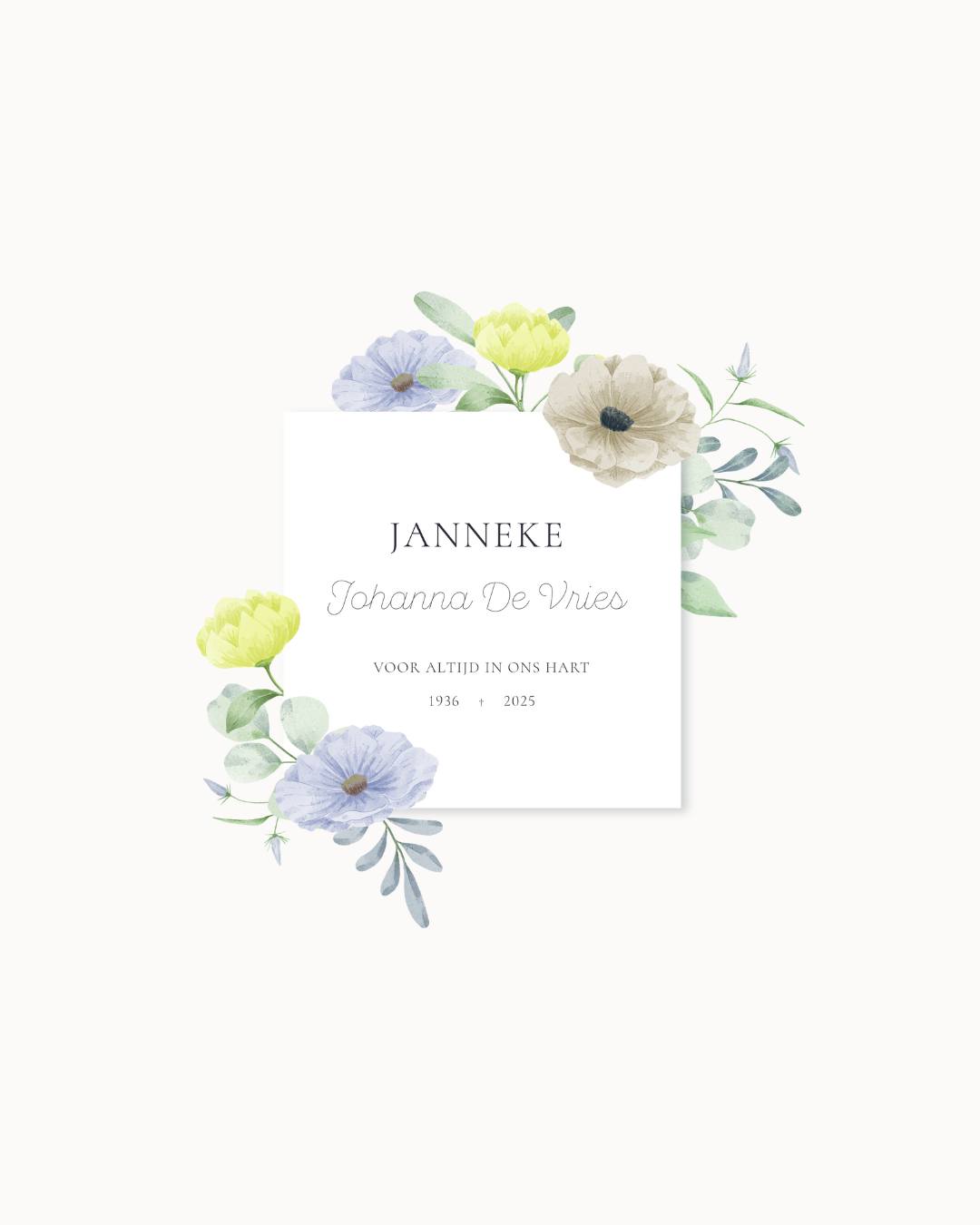 Niet alles wat ik ontwerp, komt hier op de voorgrond. Soms zit de kracht juist in de stilte. Ook bij afscheid kan vormgeving troost bieden: een rouwkaart die een leven weerspiegelt, een herinnering die raakt, een detail dat klopt.
Afscheid nemen hoeft niet standaard. Het mag persoonlijk, het mag anders. Liefdevol afscheid nemen kan op zoveel manieren.
Ik help je graag om dit op een warme en betekenisvolle manier vorm te geven.
#rouwkaart #afscheidnemen #herinneringen #persoonlijkafscheid #troost #rouw #rouwverwerking #liefdevolafscheid #uniekafscheid #rouwontwerp #gedenkkaart #studiohermine