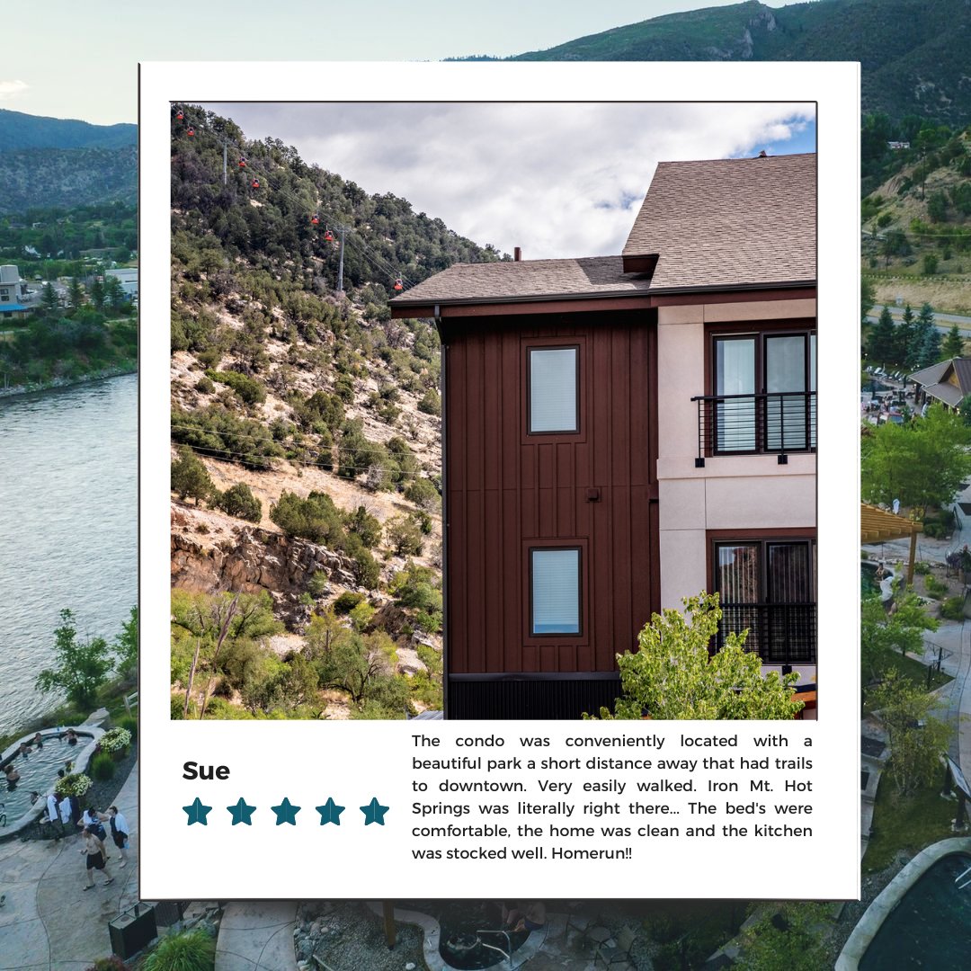 A huge thank you to all our amazing guests for choosing to stay with us and for sharing such kind reviews. Your encouraging words mean the world to us and inspire us to keep surpassing your expectations. Sue, we can't wait to have you back for another unforgettable stay!
#guestreviews⭐️ #GlenwoodSprings #glenwoodsprings #cavernsvillagelodging #AdventureAwaits #2025Vacation #coloradobucketlist✅ #ColoradoAdventure #SummerAdventure #visitglenwoodsprings