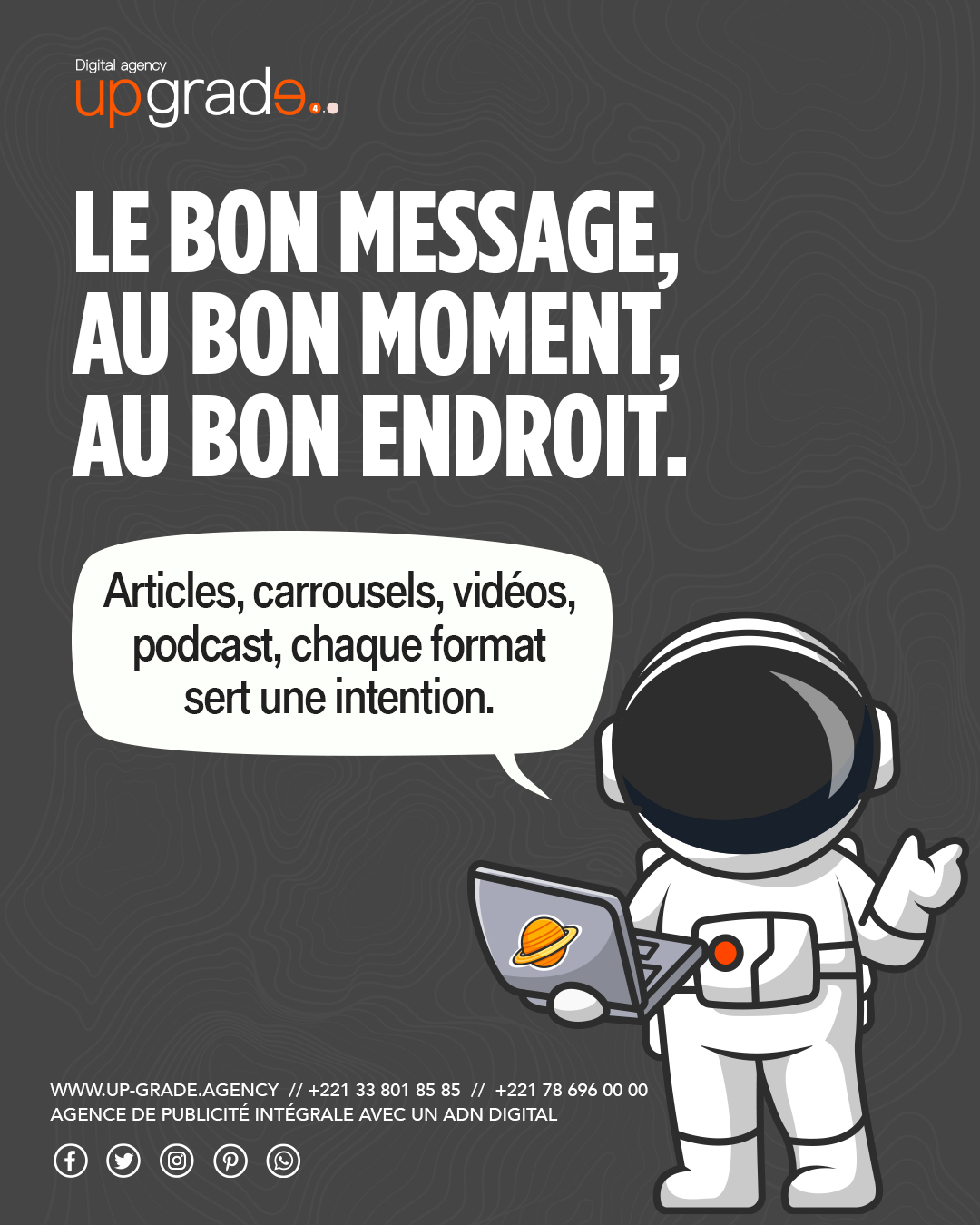 Un contenu bien pensé est une véritable force de transformation.
Nous élaborons des stratégies de contenu éditorial sur-mesure pour maximiser l'impact de chaque format.
Éveillez l'intérêt grâce à des formats variés : Articles, carrousels, vidéos, podcasts, chaque format est conçu pour répondre à une intention précise pour servir vos objectifs de communication.
Nous faisons de votre contenu un levier puissant pour atteindre vos ambitions.
#MarketingDigital #StratégieDigitale #TransformationDigitaleue #DigitalMarketing
#MarketingDigital #StratégieDigitale