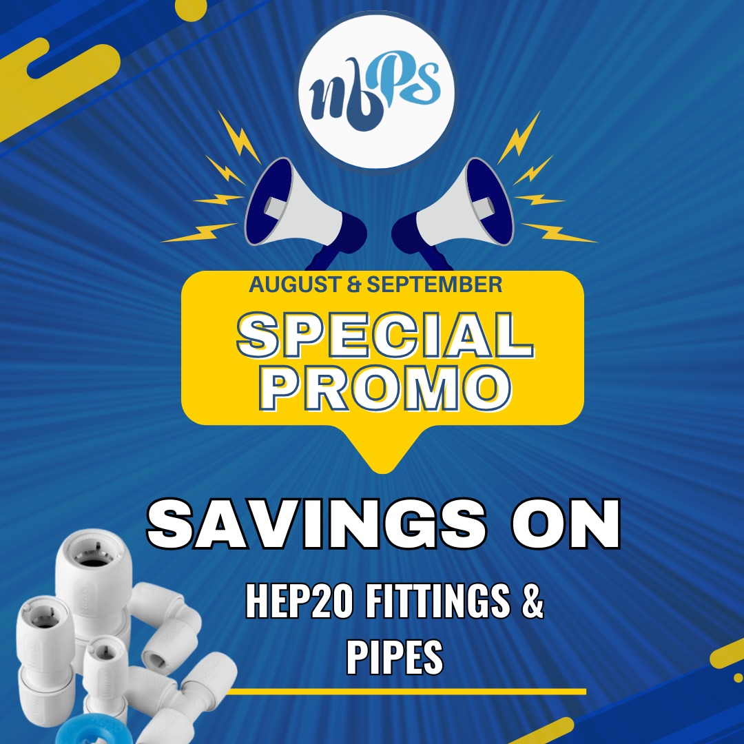 Shop our new special PROMO for August & September! Savings on HEP20 fittings and pipes.