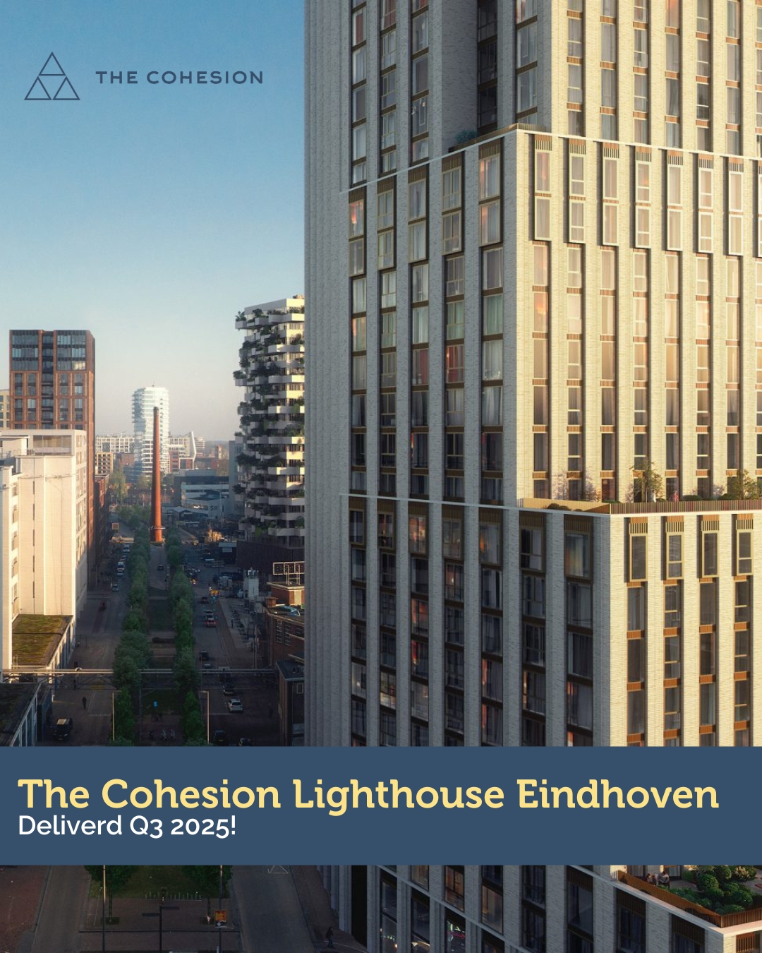 Exciting news! The Cohesion is expanding in Eindhoven!
After the success of The Cohesion Lux, we’re bringing a second location to the city. In Q3 2025, we proudly introduce @lighthouse_eindhoven – a brand-new co-living space designed for young professionals.
With 333 modern rental apartments, inspiring communal areas, and a vibrant community, Lighthouse is set to redefine urban living in Eindhoven. Want to be part of it? Register now at www.lighthousetower.nl for more info and early access!
Become part of the Cohesion community in Almere, Amsterdam, Eindhoven or Rotterdam!🏡🤝
#community #thecohesionlife #eindhoven #apartments #studios #colivinglife #colivingcommunity #urbanliving #health #wellbeing #sustainable #social #ambition #renthouse #wonenrandstad #youngprofessional #lighthouse #eindhoven #strijps