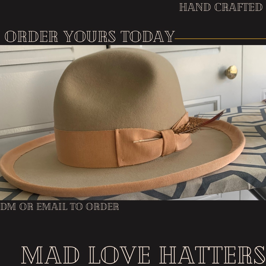 I am now offering Gift Certificates. Give a gift of wearable art! Looking to get a custom hat made? Visit madlovehatters.com to see examples and inspiration for yours. DM or email to order your custom hat. #madlove_hatters #madlovehatters #style #millinery #hat #hats #fashion #milliner #shophandmade #fascinator #millinerycouture #style #handmade #handmadehats #fascinators #headwear #hatmaker #couturemillinery #fotf #hatshop #couture #bespoke #millinerydesign #millinerymaker #accessories #hatlover #fashionsonthefield #hatstyle #fashiongram #fashionstyle