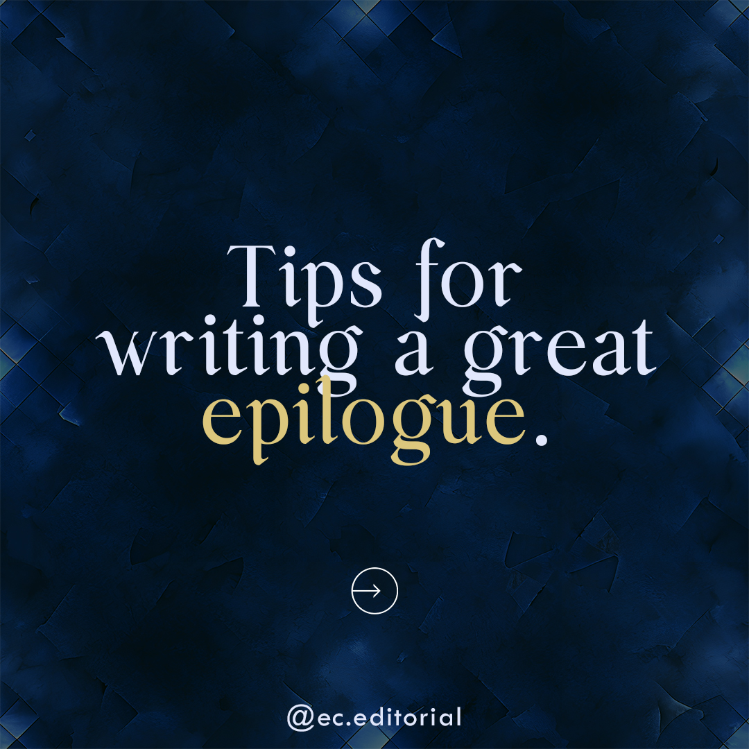 The end of your novel is where you leave your readers with a final impression of your story—and, if you decide to use one, an epilogue is a fantastic way to give that last page a sense of closure.
But what exactly is an epilogue? At its core, it’s a short scene that wraps things up after your story’s climax, usually set a little into the future. A well-done epilogue can reveal the ultimate fates of your characters, answer lingering questions, and provide a satisfying sendoff—or a touch of foreshadowing.
If you’re considering adding one to your book, here are some tips to help you create an epilogue that enhances your story rather than detracts from it 📖
#writingmood #noveleditor #indiesareworthit #amwriting #writingmotivation #instawrimo #writersblock #freelanceeditor #writinglife #bookeditor #aspiringauthor #writingtips #writingadvice #amediting #writerscommunity