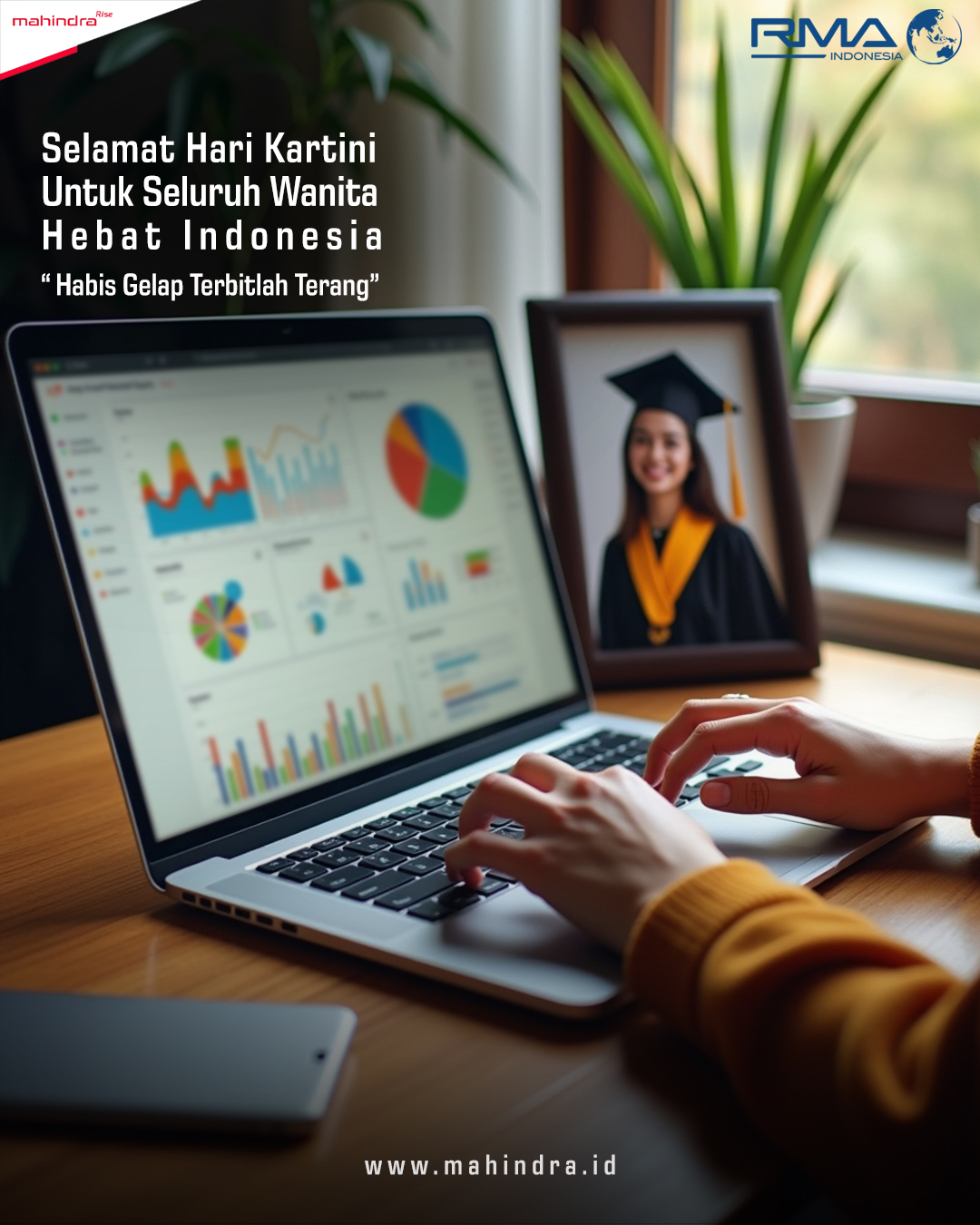 Selamat Hari Kartini.
Semangat Raden Ajeng Kartini mengajarkan kita kesetaraan bahwa wanita dan pria bisa berjalan berdampingan, bersama membangun keluarga dan bangsa ini, melangkah lebih maju untuk masa depan yang lebih cerah.
.
.
.
#harikartini2025 #kartini #emansipasiwanita ##MahindraScorpio #PikUpKeren #MahindraIndonesia #YourPartnerInSuccess #RMAIndonesia #mahindra4x4 #mining #plantation #farming #miningindonesia #minerals #coal #tambang #sobatenergi #ESDM #miningexpo #agriculture #agriculturelife #tipsandtrick #pertanian #perkebunan #pertambangan
