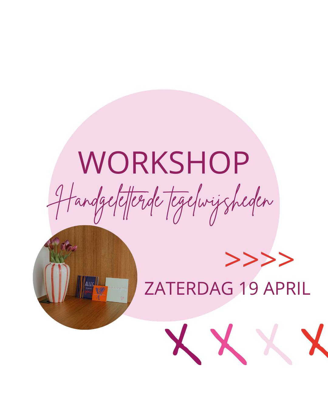 W O R K S H O P.
Geef een persoonlijke touch aan jouw interieur of doe iemand een leuke spreuk cadeau! In deze workshop ga je aan de slag met handlettering op tegels, perfect als unieke decoratie voor je salontafel, dressoir of keuken. Kies je favoriete quote, een inspirerende spreuk of een grappige boodschap en tover een eenvoudige tegel om tot een stijlvol en betekenisvol kunstwerk. Ik neem je eerst mee doorheen de basistechnieken van het handletteren, we zorgen ervoor dat je een mooi resultaat kan neerzetten op de tegel.
-> Incl. gebruik van alle materialen en papieren, infobundel, tegels en houder, 3u workshop. €45.00 pp
Zaterdag 19 april 2025
📍 @deluysmolen
14u tot 17u
Inschrijven via gesieneerd@gmail.com
#gesieneerd #handletteren #tegelwijsheden #creatief #handlettering #workshop
