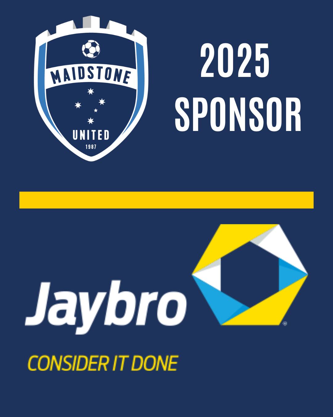 Sponsor announcement ❗
Continuing on from 2024, Jaybro have committed to another year of sponsorship! 🎉
Thank you for your ongoing support!