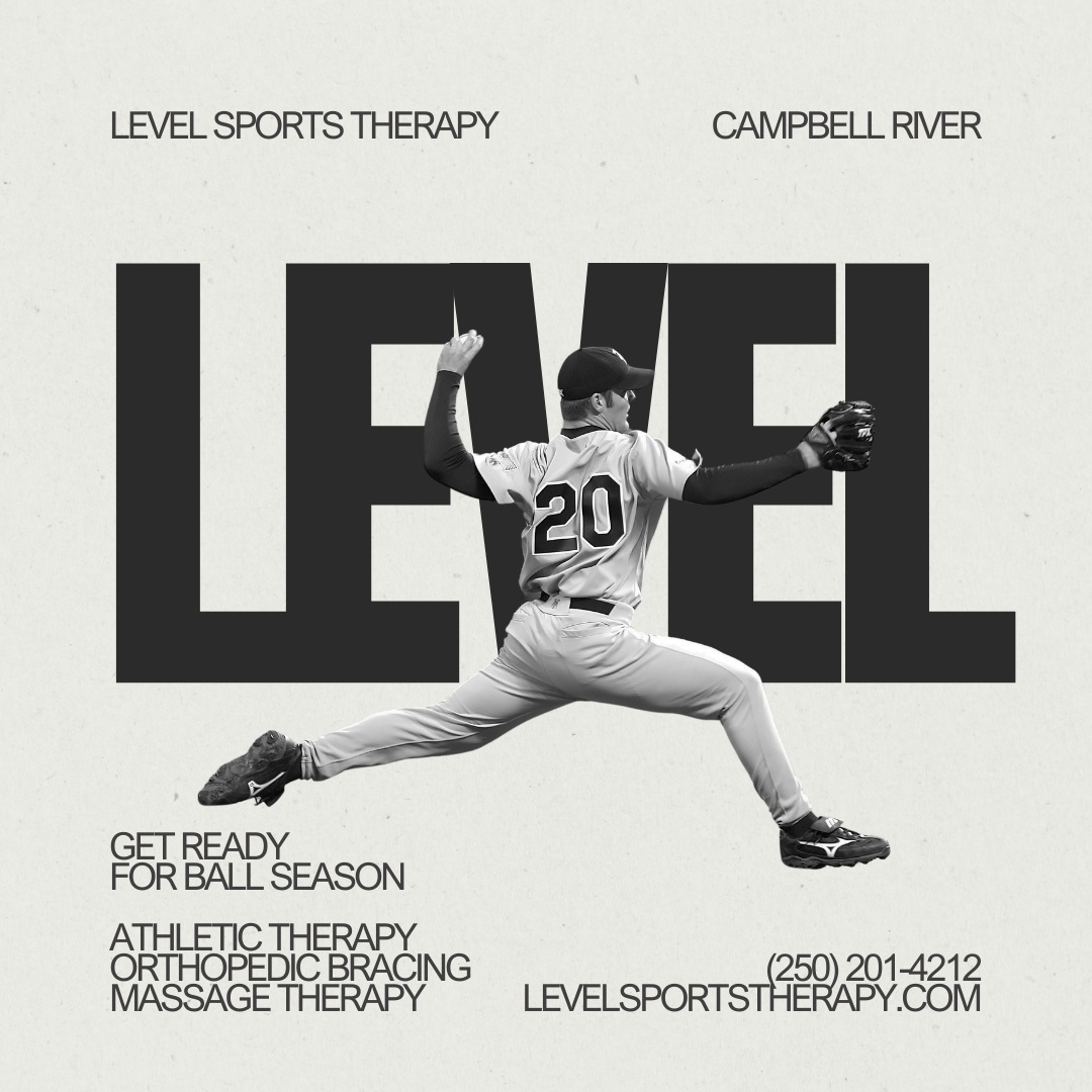 Are you ready for ball season? Time to level up and get back to action! Athletic therapy and massage can help! Book online at levelsportstherapy.com or call us at (250) 201-4212!