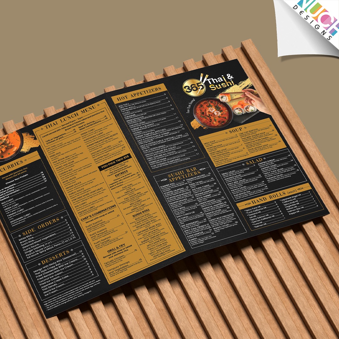 😊 ผลงานออกเเบบของร้าน 365 Thai & Sushi ทั้ง 2 สาขาค่ะ โดยร้านนี้เลือกใช้บริการออกแบบกับนุชดีไซน์เเบบครบวงจรเลยนะคะ ทั้ง Website, To Go Menu เเละ Dinner Menu ค่ะ โดยดีไซน์ทั้งหมดเราจะออกเเบบๆ Modern Style ในส่วนของเว็บไซต์เราออกแบบให้รองรับทุกขนาดหน้าจอ ทั้ง Desktop, Mobile เเละ Ipad เลยนะคะ หากคุณลูกค้าท่านใดสนใจบริการออกเเบบเเบบครบวงจรนี้ สามารถติดต่อเข้ามาได้เลย ยินดีให้บริการค่ะ
😊 Nuch.Designs รับออกแบบเว็บไซต์ ออกแบบเมนูร้านอาหาร ออกแบบโลโก้ และงานกราฟิกทุกชนิด
😊 สนใจติดต่อสอบถามโดยตรงได้ที่
Contact: 214-663-1239
Line ID: @nuchdesigns
Email: info@nuchdesigns.com
Website: www.nuchdesigns.com
#ร้านอาหารไทยในอเมริกา #นุชดีไซน์ #nuchdesigns #ออกแบบเว็บไซต์ร้านอาหารไทยในอเมริกา #เว็บร้านอาหารไทยในอเมริกา #เว็บไซต์ร้านอาหารไทย #ออกแบบเมนูร้านอาหาร #ออกแบบเว็บร้านอาหาร #เมนูเครื่องดื่ม #SocialMedia #รับดูเเละSocialMedia #รับดูเเละSocialMediaสำหรับคนไทยในอเมริกา