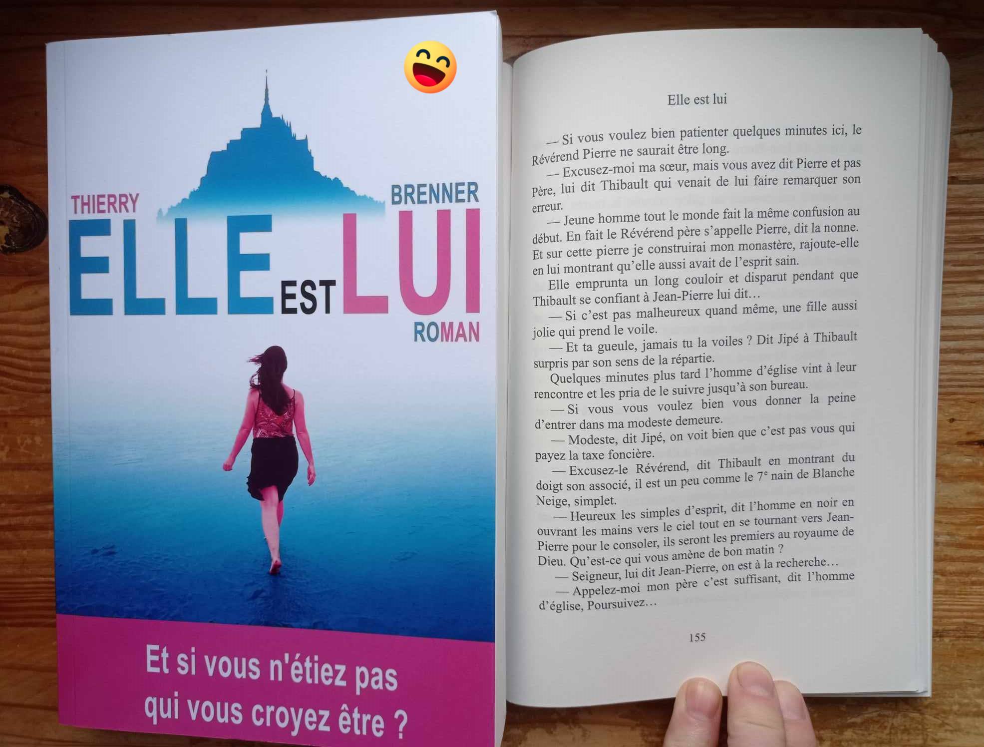Ce qui se produit quand tu ouvres une page de mes romans. Et toi es tu prête à ça ?
#elleestlui #booktok #roman #deepcomedy #humourbritish #nonsense
Le Pitch
Manon, romancière installée au Mont Saint-Michel, est en panne d'inspiration. Son dernier projet ? L'histoire de Thibault, un jeune homme brisé par la perte de sa compagne, qui tente de se reconstruire . Insatisfaite de son début, elle jure, claque son ordi et file sous la douche pour se calmer… À son retour, elle commence à réclamer de l'aide en ligne mais n'a pas le temps de finir son message : **Thibault. lui apparaît à l'écran**. Comment un personnage peut-il s'échapper d'un roman pour s'inviter dans la vie de son auteur ? Entre absurdité et vertige existentiel, Manon et Thibault vont devoir cohabiter dans une aventure pleine d’humour où fiction et réalité s'emmêlent dangereusement."