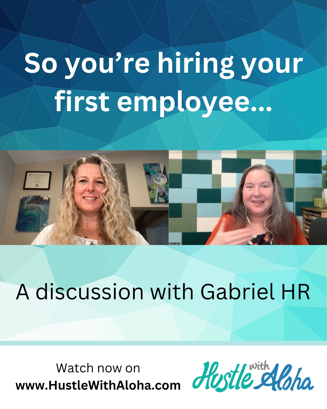 over In this episode, Alicia Nagel of @alicianagelcreative sits down with HR consultant Kathleen Gabriel of Gabriel HR to break down what every entrepreneur really needs to know before making their first hire. Whether you're stuck on 1099 vs. W-2, unsure what belongs in an offer letter, or wondering if you really need an employee handbook (spoiler: you do), this one’s packed with practical tips.
Topics include: • Signs you’re ready to hire • Common legal missteps (and how to avoid them) • How to structure a smooth onboarding process • Hiring friends—without wrecking the friendship • HR support that grows with your team
Go to HustleWithAloha.com to Watch now for tips on how to make your next hire with confidence!
https://www.hustlewithaloha.com/events
🎁 Book a free 30-min consult with Kathleen: gabrielhr.com
Hustle With Aloha is a project by Alicia Nagel Creative @AliciaNagelCreative www.alicianagel.com
#hustlewithaloha #entrepreneurlife #firsthire #smallbiztips #humanresources #gabrielhr #alicianagelcreative #w2vs1099 #hirewithconfidence #businessgrowth #StartupSuccess