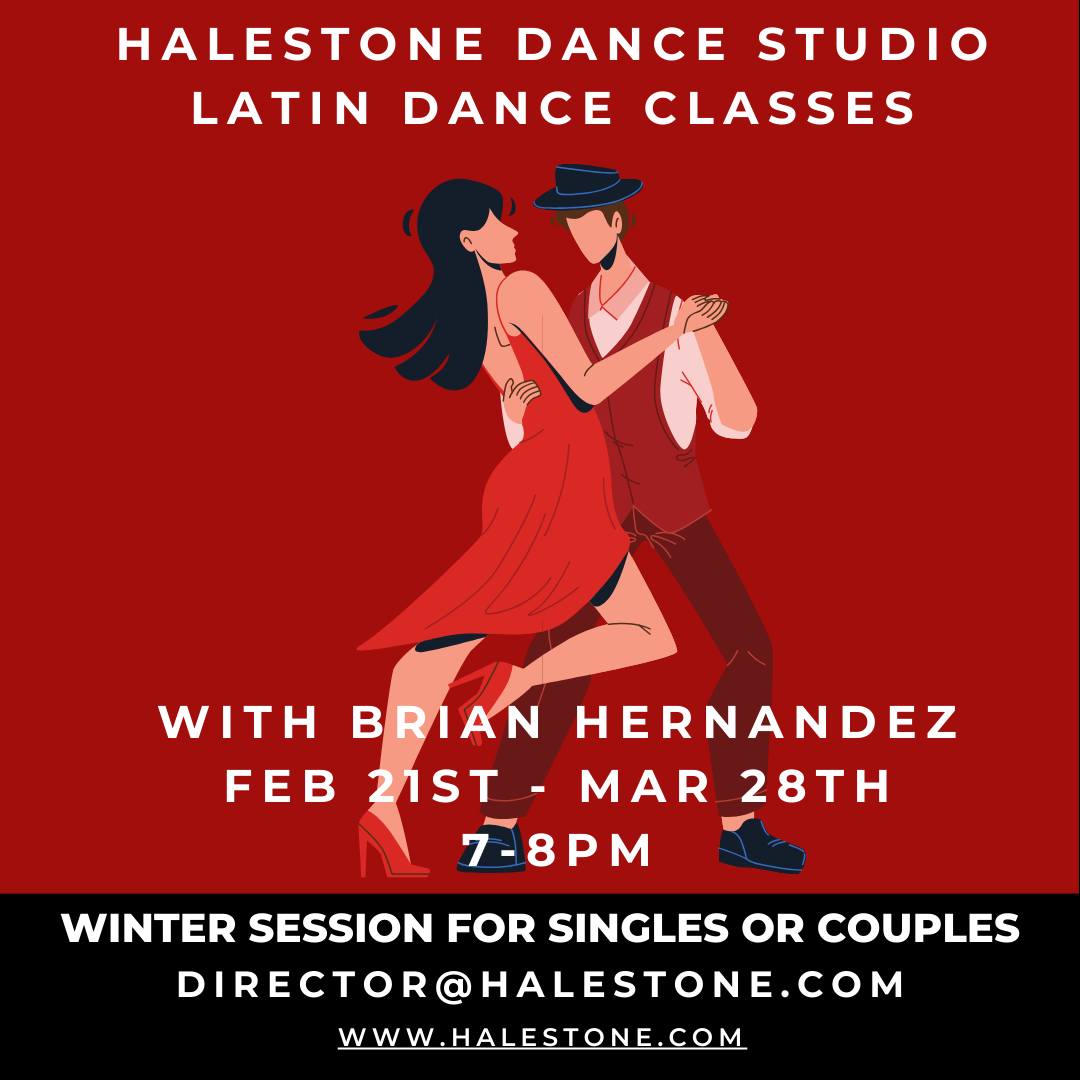 Heat up the winter with Friday night Latin dance classes with Brian Hernandez!