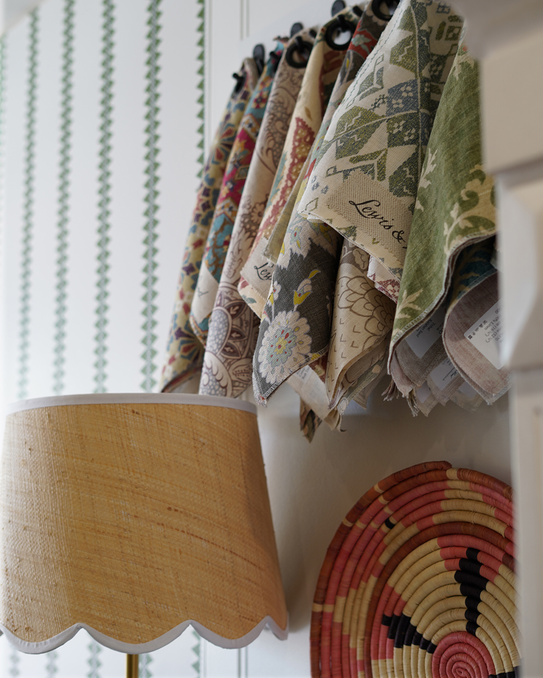 A peek at some of the swatches in our showroom ✨
It’s no secret we love a fun print. Layering fabrics is one of the simplest ways to bring interest and personality to a space.