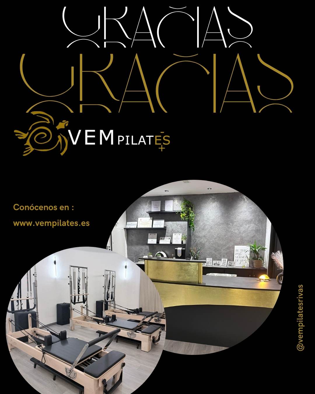 🙏 A 8 DIAS DE ABRIR NUESTRAS PUERTAS GRACIAS!!! por la hermosa bienvenida a VEMPILATES
Estamos felices y agradecidos por cada mensaje, cada reserva, cada palabra de aliento y cariño que nos estáis dando.
Este espacio nace con mucho amor, compromiso y respeto hacia vosotros y hacia el método, buscamos que conectes con tu cuerpo, ganes fuerza, sueltes tensiones y te sientas mejor día a día.
Pilates es mucho más que ejercicio, ¡y vosotros ya sois parte de esta energía tan maravillosa que se está formando en Tu estudio!
Gracias por confiar en nosotros antes incluso de abrir las puertas.
Gracias por tanto.
— Con cariño, el equipo de 🐢VEMPILATES 🐢
Esto todavía no ha empezado … y ya es muy especial.
#VEMPILATES #TuEstudioDeConfianza #GraciasDeCorazón #PilatesConAlma #Apertura #PilatesRivas #PilatesReformer #PilatesConMáquinas #pilatesfitness #PilatesWorkout #PilatesMovement #RivasVaciamadrid #PilatesParaTodos #PilatesLovers #reformerpilates #PróximaApertura