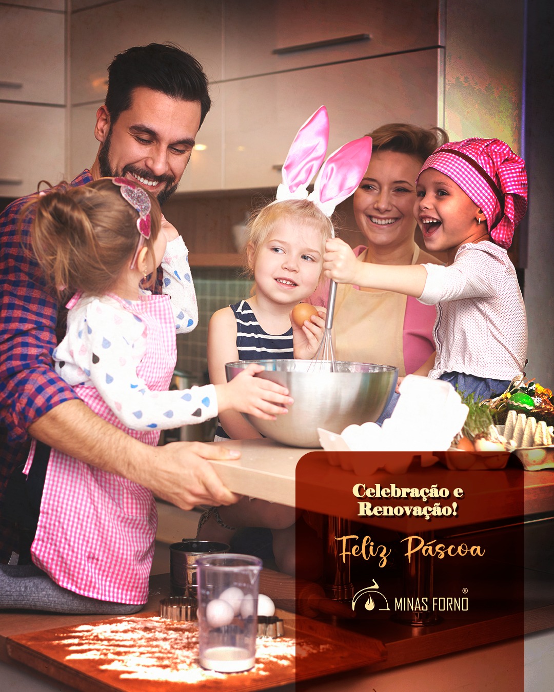 Nesta Páscoa, celebramos a união e a tradição em família, com o amor ao próximo presente em cada momento especial. A Minas Forno deseja a todos amigos, clientes e parceiros uma Páscoa cheia de paz, sabor e renovação.
#pascoa2025 #FelizPáscoa #MinasForno #Renovação #Família #PáscoaComAmor
