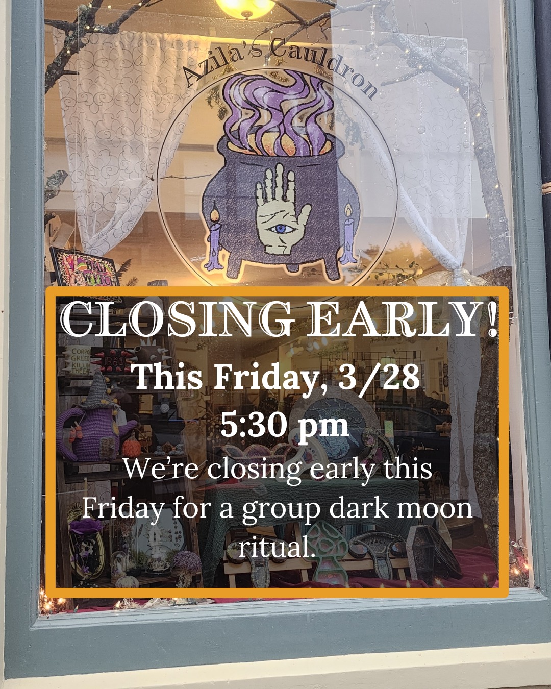 Heads up: We're closing early this Friday!