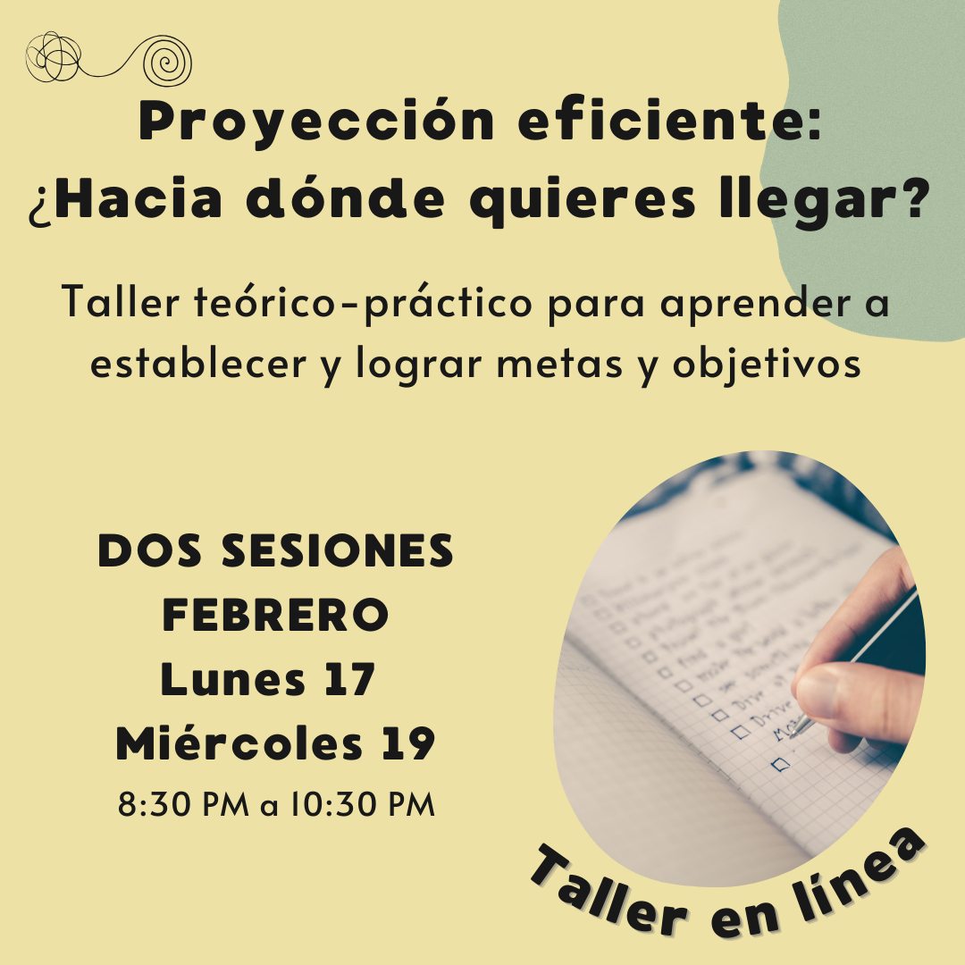 🎯Estamos a pocos días del TALLER diseñado especialmente para ayudarte a establecer metas y objetivos.
Aprenderás:
Herramientas emocionales y conductuales.
Establecer objetivos y planes detallados para cumplirlos.
Mantenerse motivado y más!
📅El taller tiene una duración de 4 horas y lo dividí en DOS sesiones dinámicas y muy enriquecedoras.
LUNES 17 DE FEBRERO DE 8:30PM A 10:30PM
MIÉRCOLES 19 DE FEBRERO DE 8:30PM A 10:30PM
*EN VIVO ON LINE POR GOOGLE MEET
Incluye:
Material en PDF.
Diploma de participación (al asistir las dos sesiones completas).
--> Para mayores informes no dudes en contactarme por DM