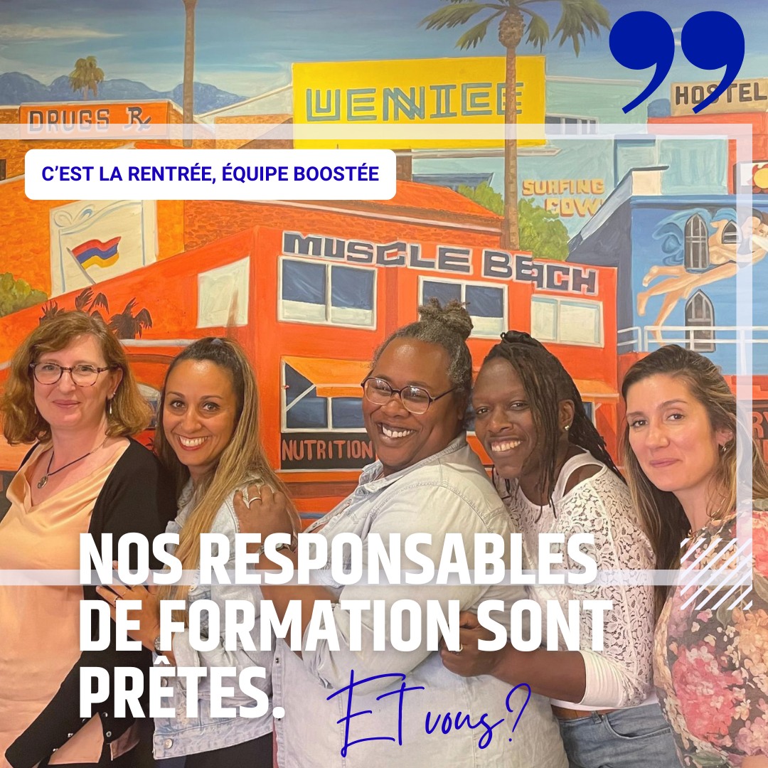 🌊 C'est la rentrée, êtes-vous prêt? 🌊
Notre équipe de responsables de formations, mentors, accompagnatrices, coach parfois (elles sont multi-casquettes!🧢) est prête!
Prête pour accompagner nos stagiaires en cours sur leur dernière ligne droite et aller à la certification🧑🎓, prête pour poursuivre les formations en cours avec toujours autant de motivation et prête pour accueillir nos nouveaux stagiaires...en ferez-vous parti?!
🟠🔵🟣 Nos prochaines formations à ne pas louper!
📍 : DEJEPS Formation en Blended learning; en ligne et en présentiel
📆 Dates : Du 14 octobre 2024 au 17 octobre 2025
📍 : BPJEPS LTP Formation en Blended learning; en ligne et en présentiel à Marseille
📆 Dates : Du 14 octobre 2024 au 10 octobre 2025
📍 : DESJEPS Formation en Blended learning; en ligne et en présentiel
📆 Dates : Du 4 novembre 2024 au 4 novembre 2025
📍 : BPJEPS LTP Formation 100% en ligne!
📆 Dates : Du 21 novembre 2024 au 18 novembre 2025
🌊 Pourquoi choisir Blue Up Formation ?
🔹 Formation Complète : Une année intense de développement de compétences en gestion de projets, animation de territoires, direction et pilotage, animation... 🌐
🔹 Apprentissage Pratique : Mettez en pratique vos connaissances grâce à des projets concrets et des cas réels en emploi, en situation de stage ou en contrat d'alternance. 🛠️
🔹 Réseautage : Rejoignez un réseau dynamique de professionnels et de stagiaires partageant la même passion.🤝
🔹 Accompagnement Personnalisé : Notre équipe de drôle de dames expérimentées vous guideront à chaque étape, assurant un apprentissage enrichissant et adapté à vos besoins. 🎓
Inscrivez-vous dès maintenant et embarquez pour une aventure formatrice exceptionnelle ! ⛵
Pour plus d'informations et pour vous inscrire, visitez notre site :
www.blueupformation.com, contactez-nous par email à blueupformation@gmail.com ou appelez Elodie au 06.46.22.07.72.
Animer votre avenir est notre métier, développer vos compétences est notre ambition ! 🌍✨
#BlueUpFormation #DEJEPS #DPTR #Formationenligne #Gestiondeprojets #developpementpersonnel #desjeps