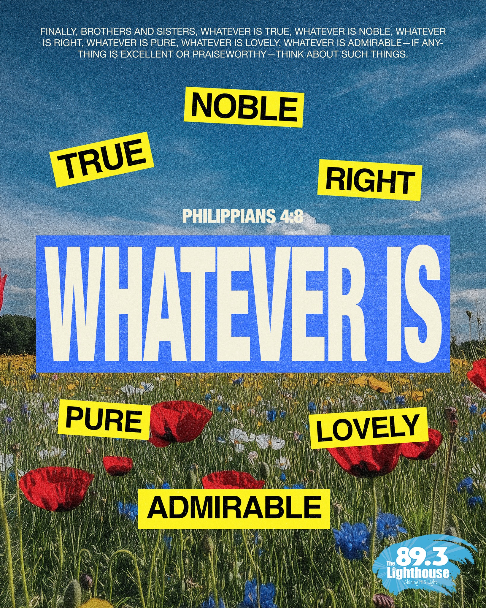 This weekend, fix your heart on the good. 💛
Let gratitude lead, and surrender every worry, fear, and negative thought at the feet of Jesus. He’s more than able to carry what you were never meant to hold. 🙏✨